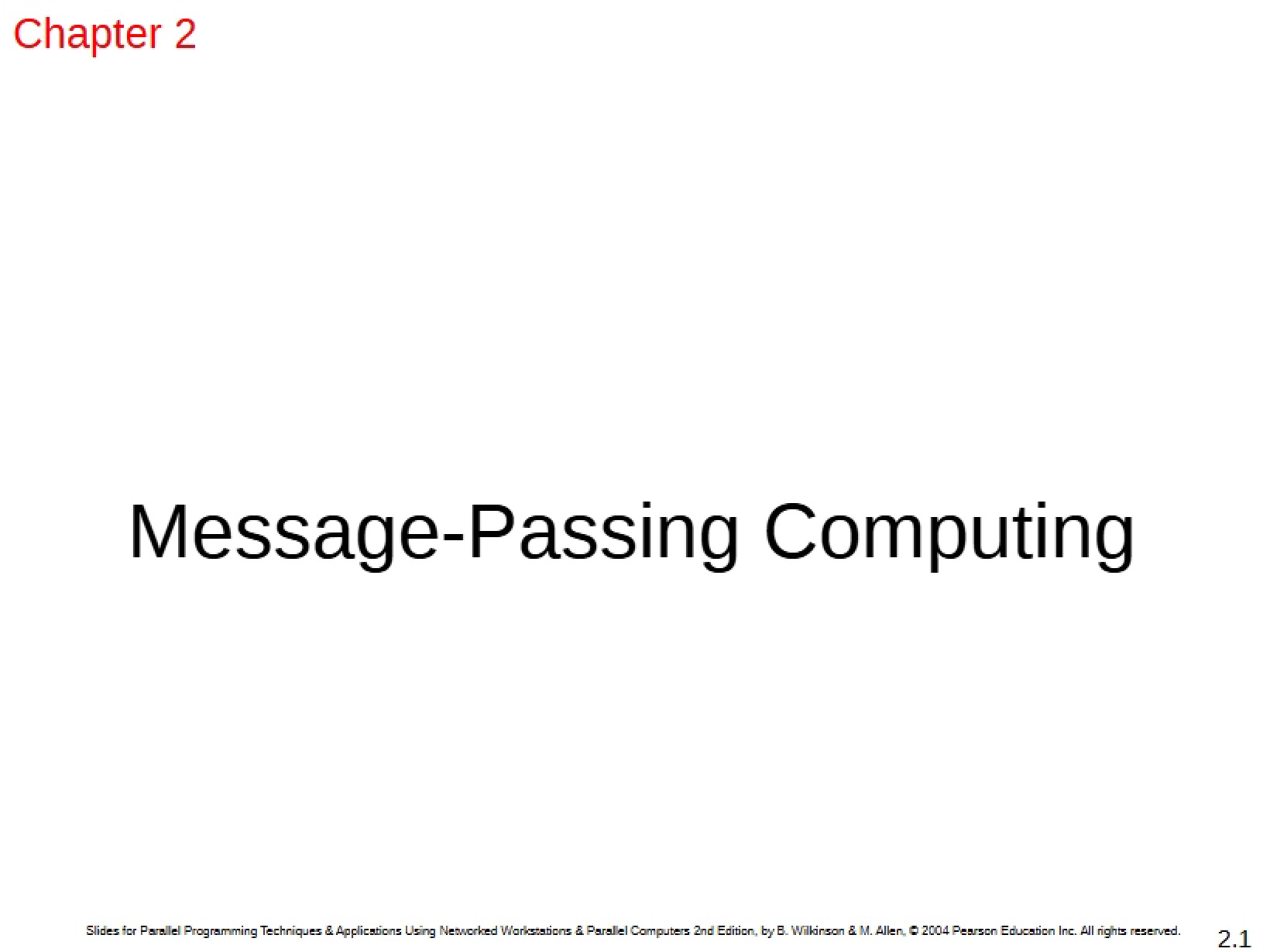 Computing via Message-Passing