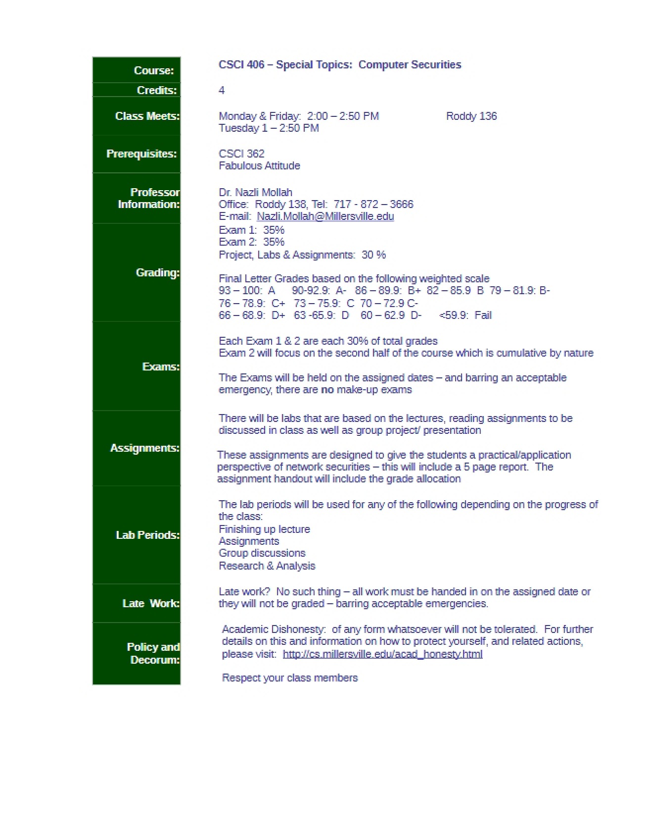 Securities in Computing