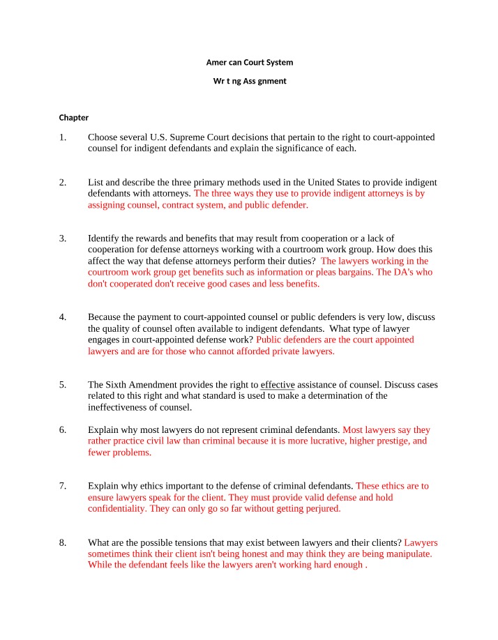CRJU3111 - American Court System