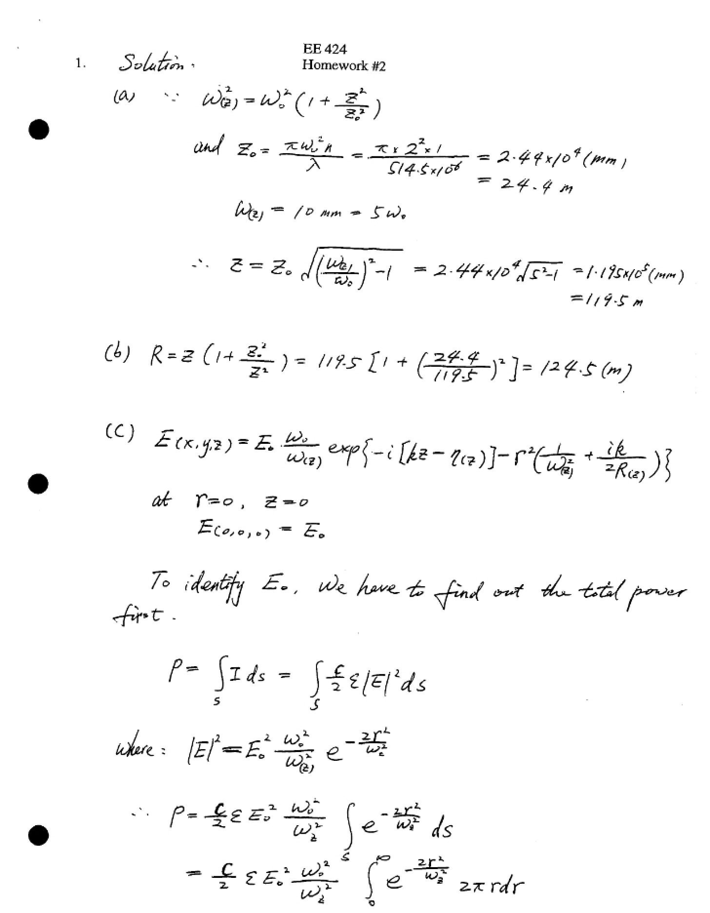 Solved Homework 02 for EE424