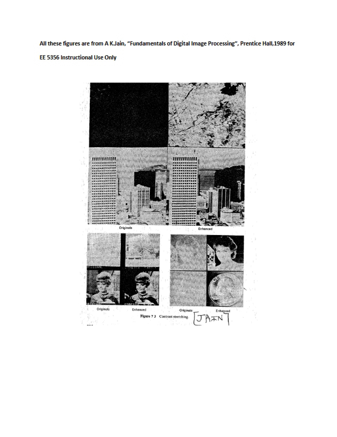 Notes for Image Processing Lecture