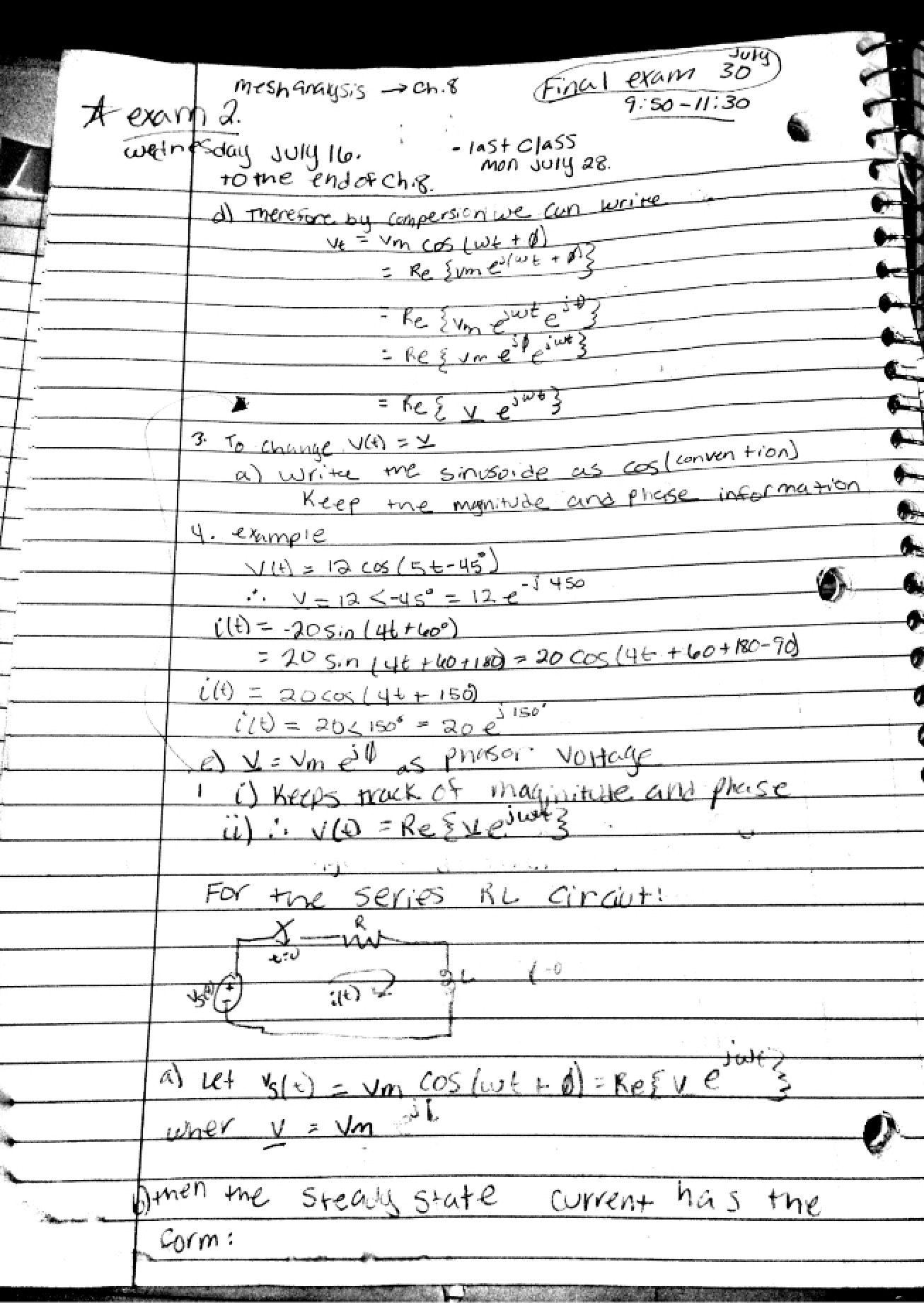 Circuit Analysis Notes