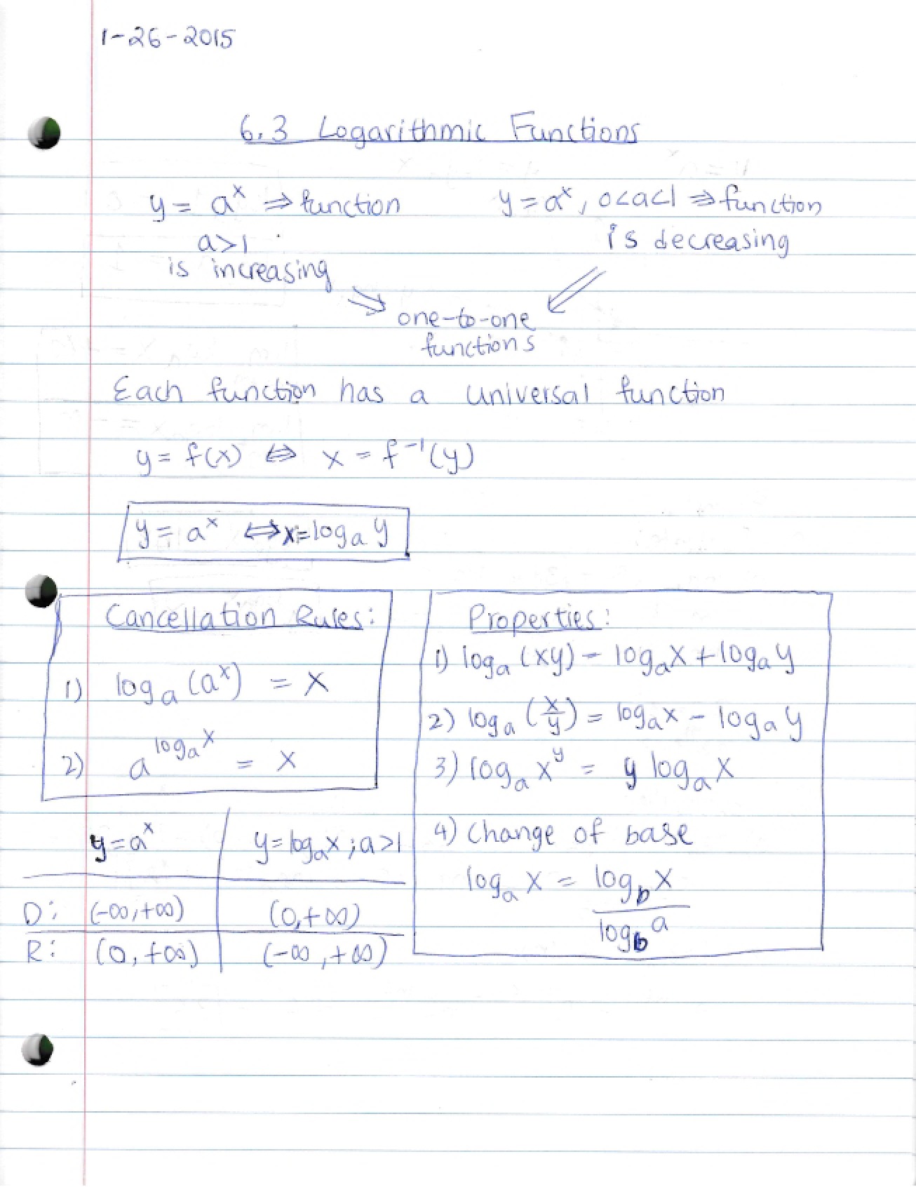 Material from Section 6.3