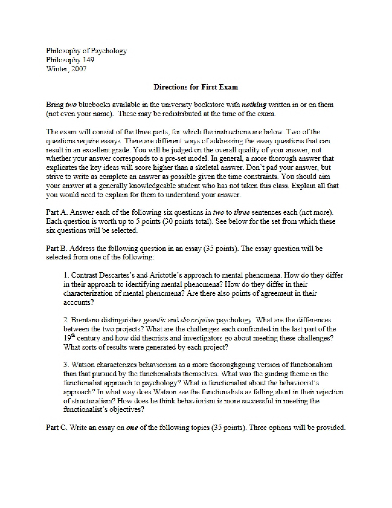 Initial Psychological Reasoning Assessment