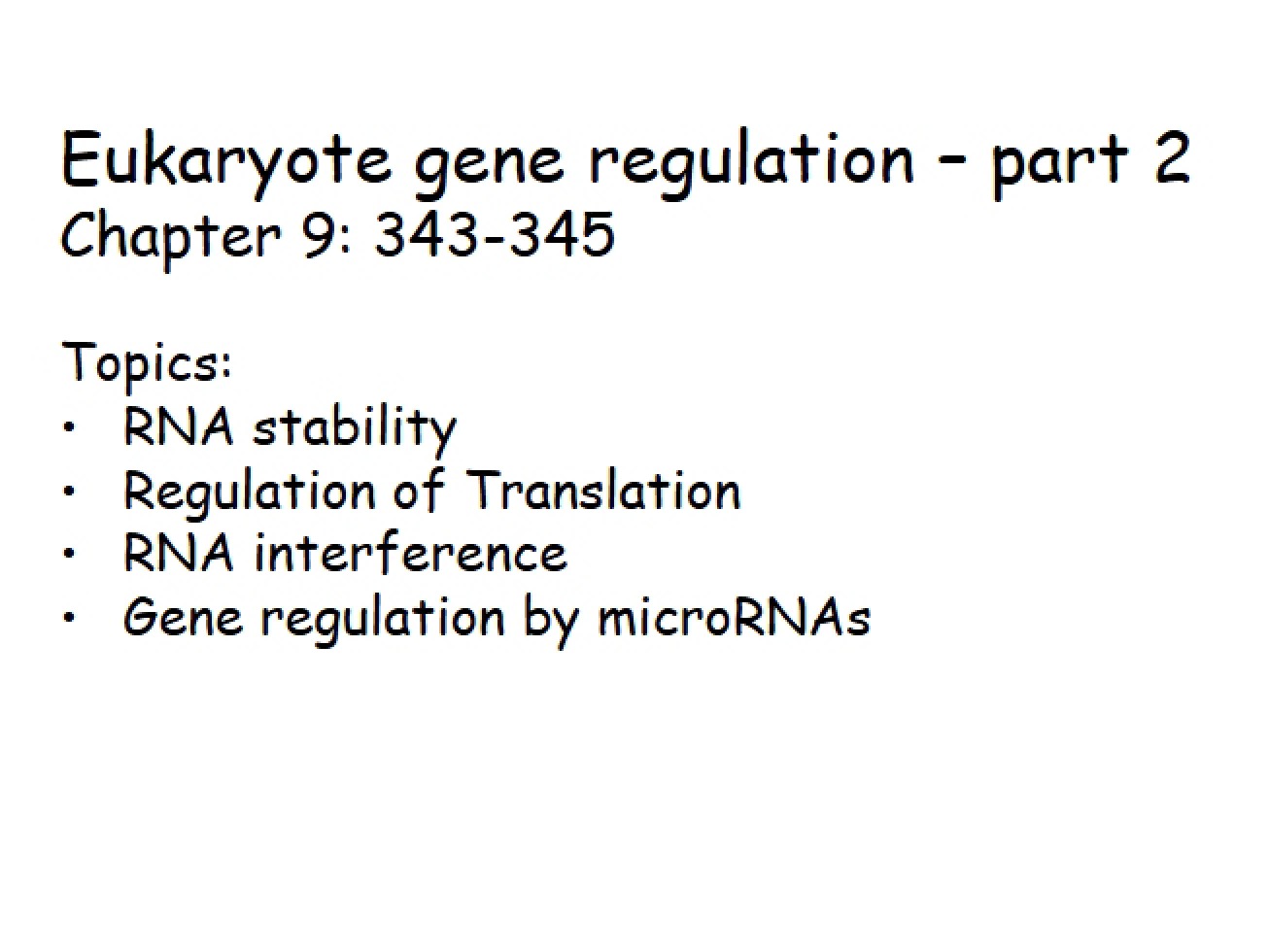 Stability of RNA