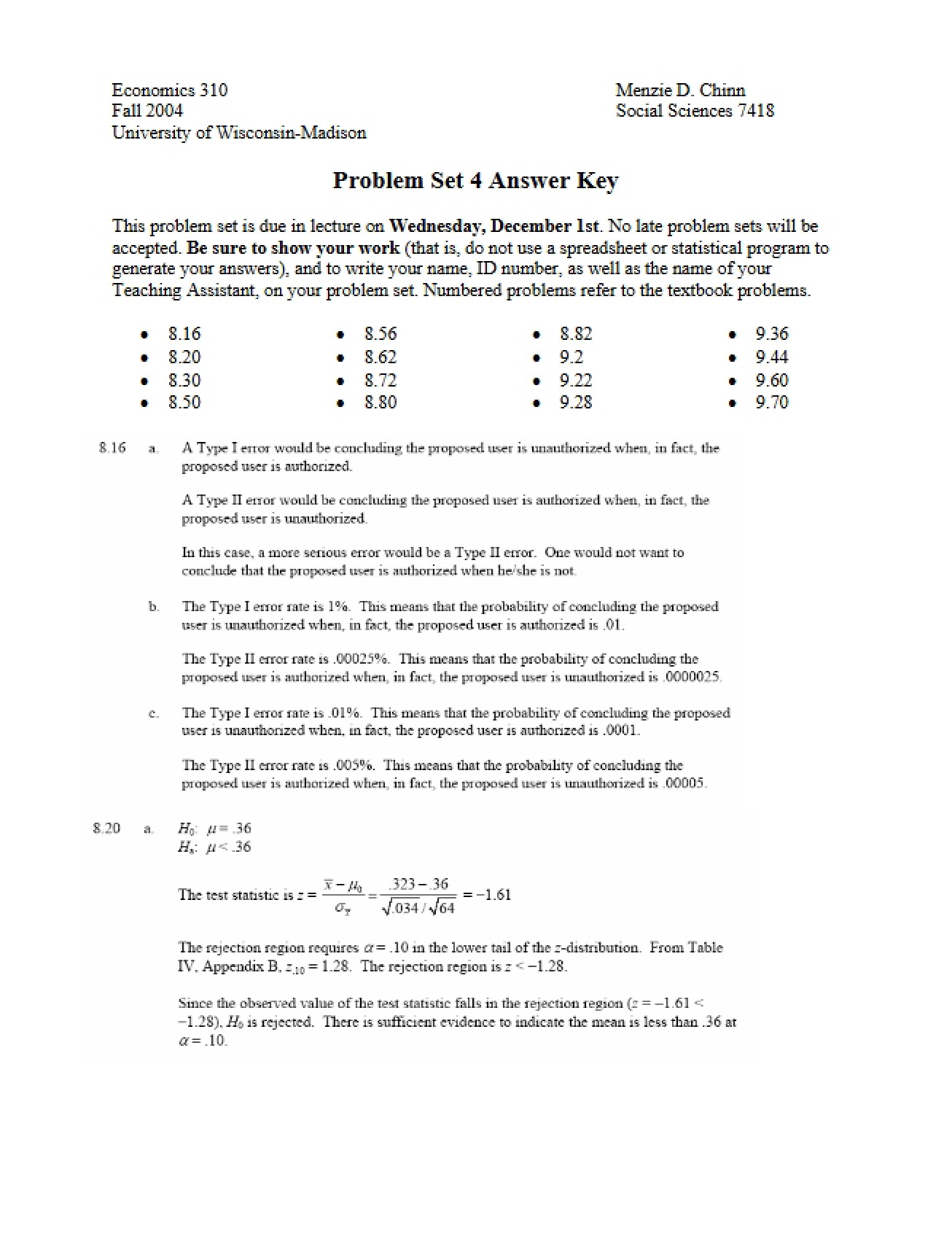 Problem Collection
