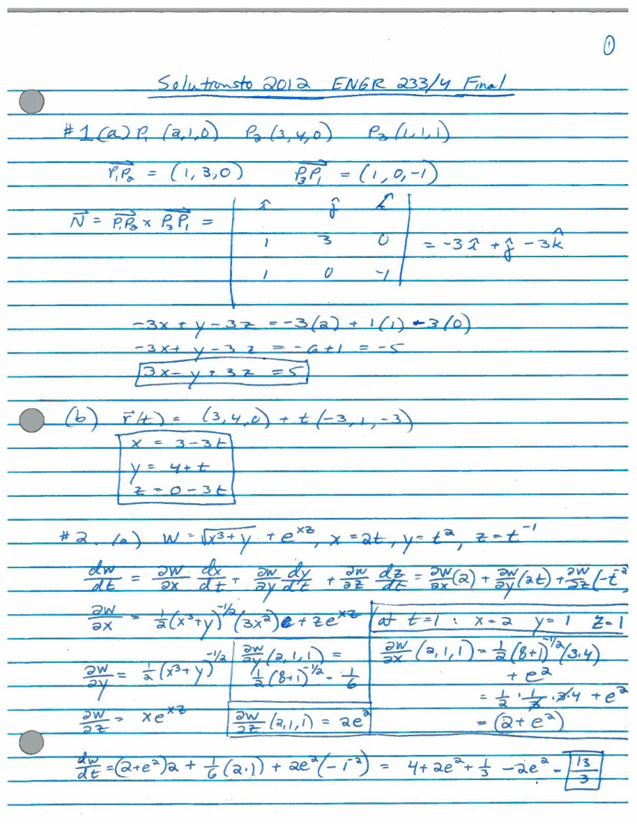 2012 Final Exam Solutions - ENGR 233-4
