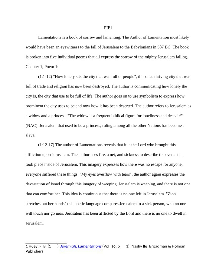 The Sorrowful Fall of Jerusalem - A Poetic Lamentation