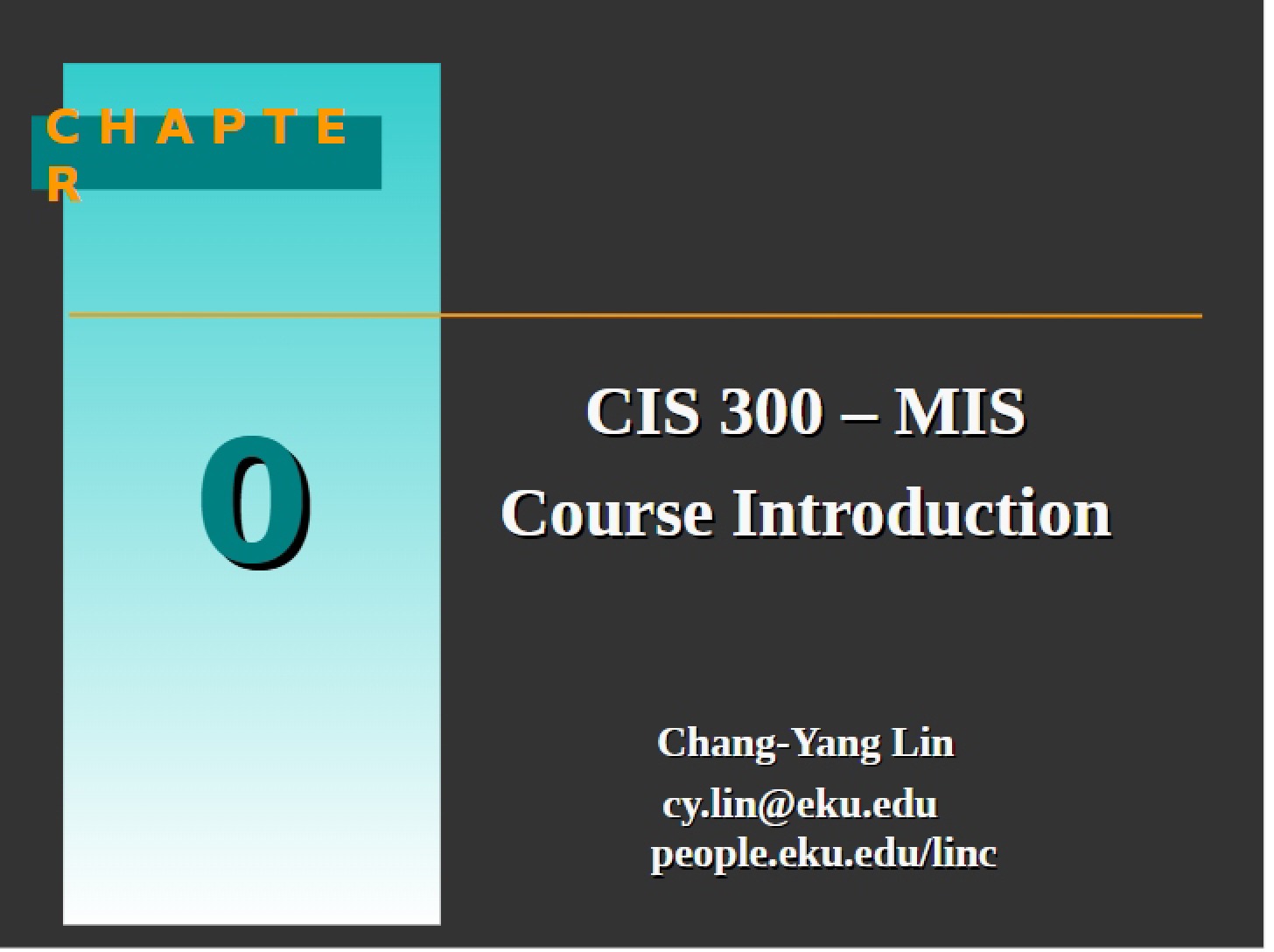 Intro to Course