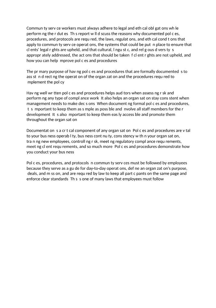 Aged Care Part 1