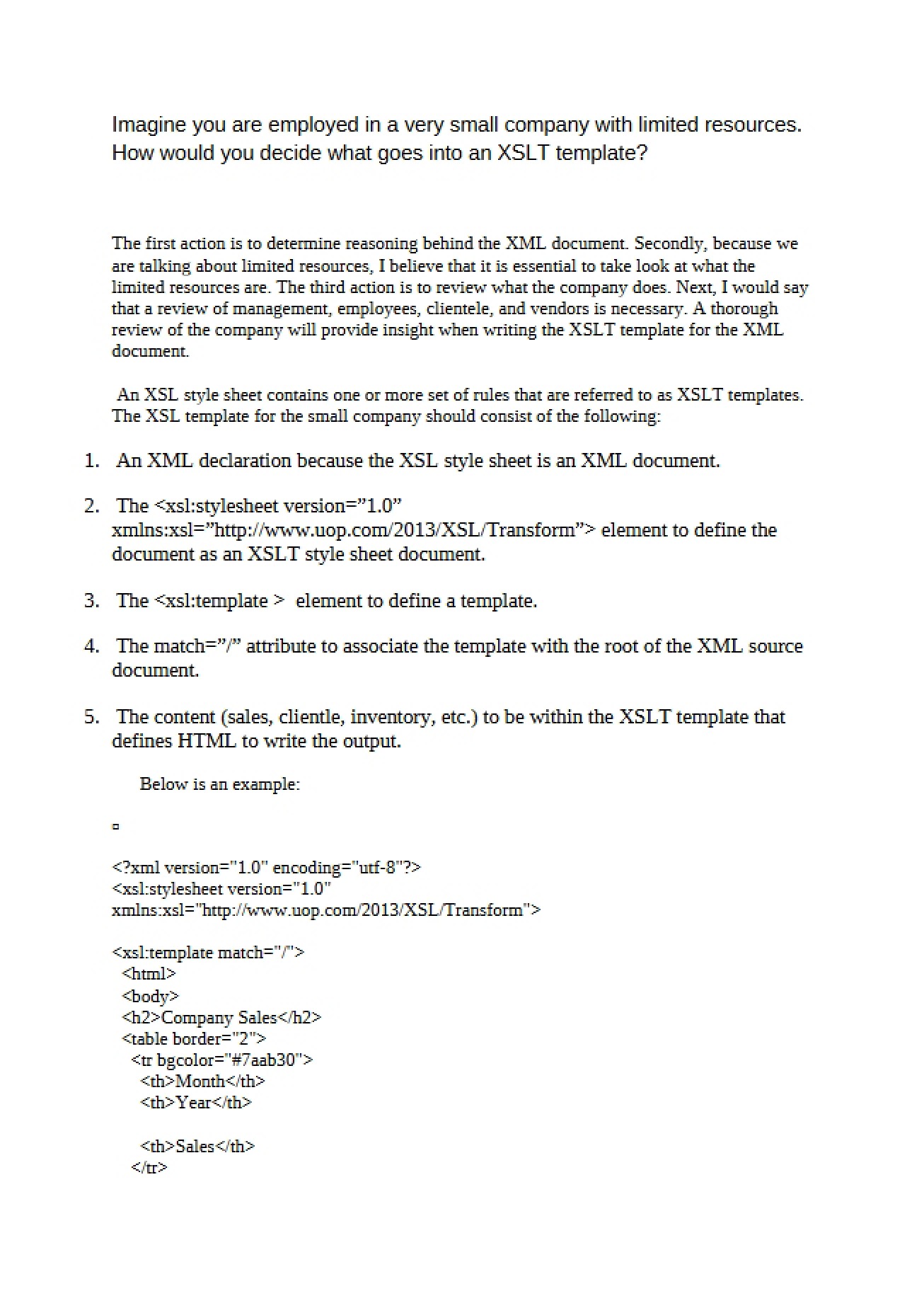Weekly Assignment