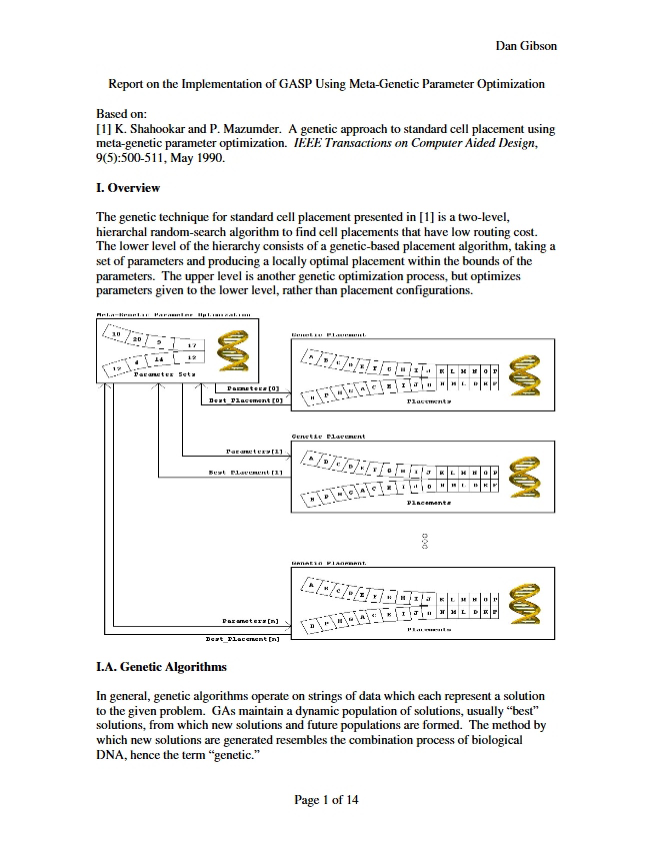GASP Implementation Report Meta-Genetic Parameter Optimization