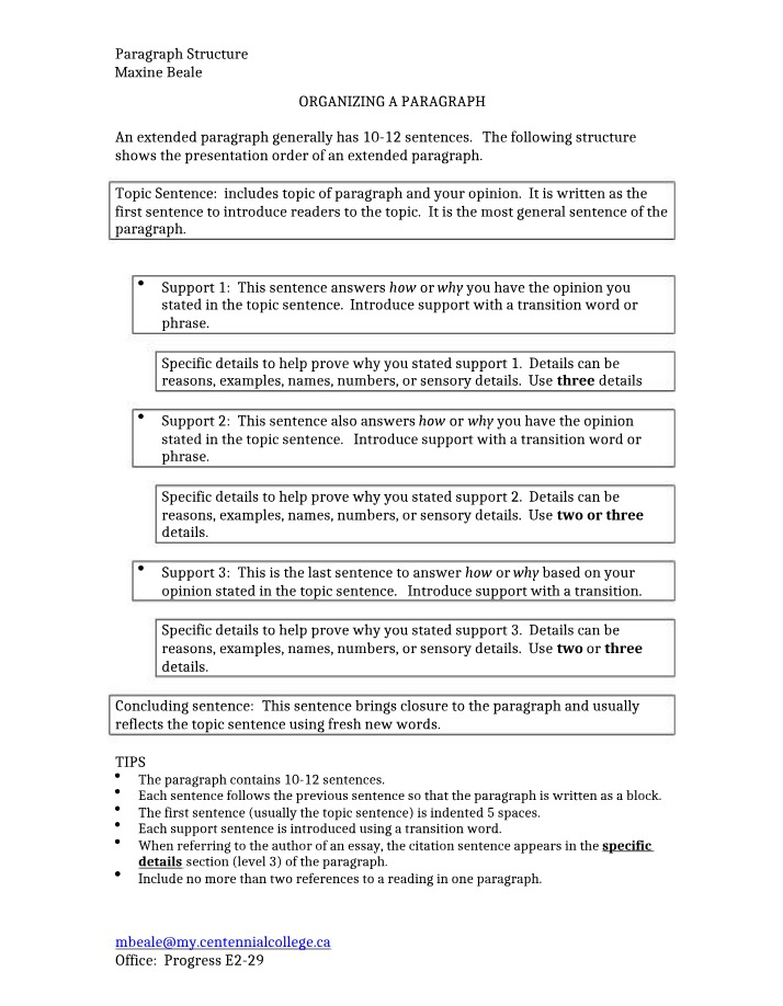 Tips, Examples, and Structure for Organizing a Paragraph