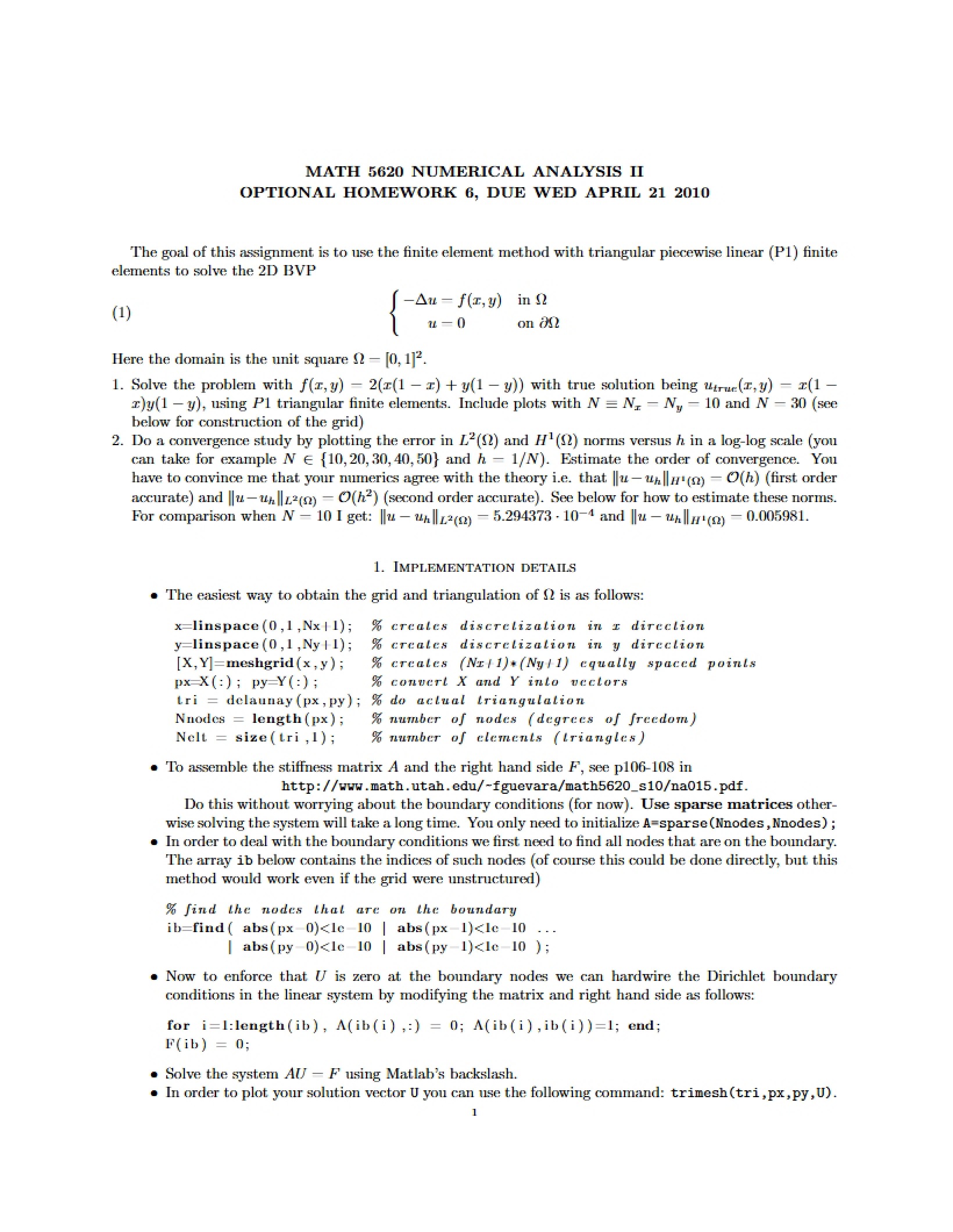 Homework 6 (Optional)