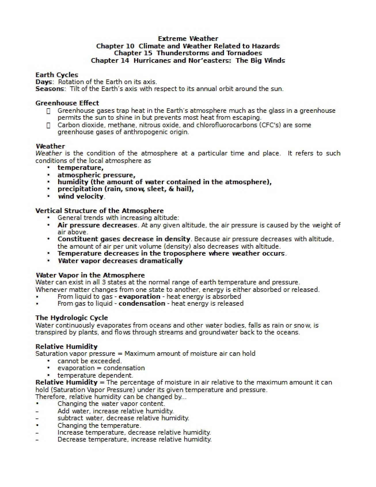 Lecture Outline Extreme Weather (6)
