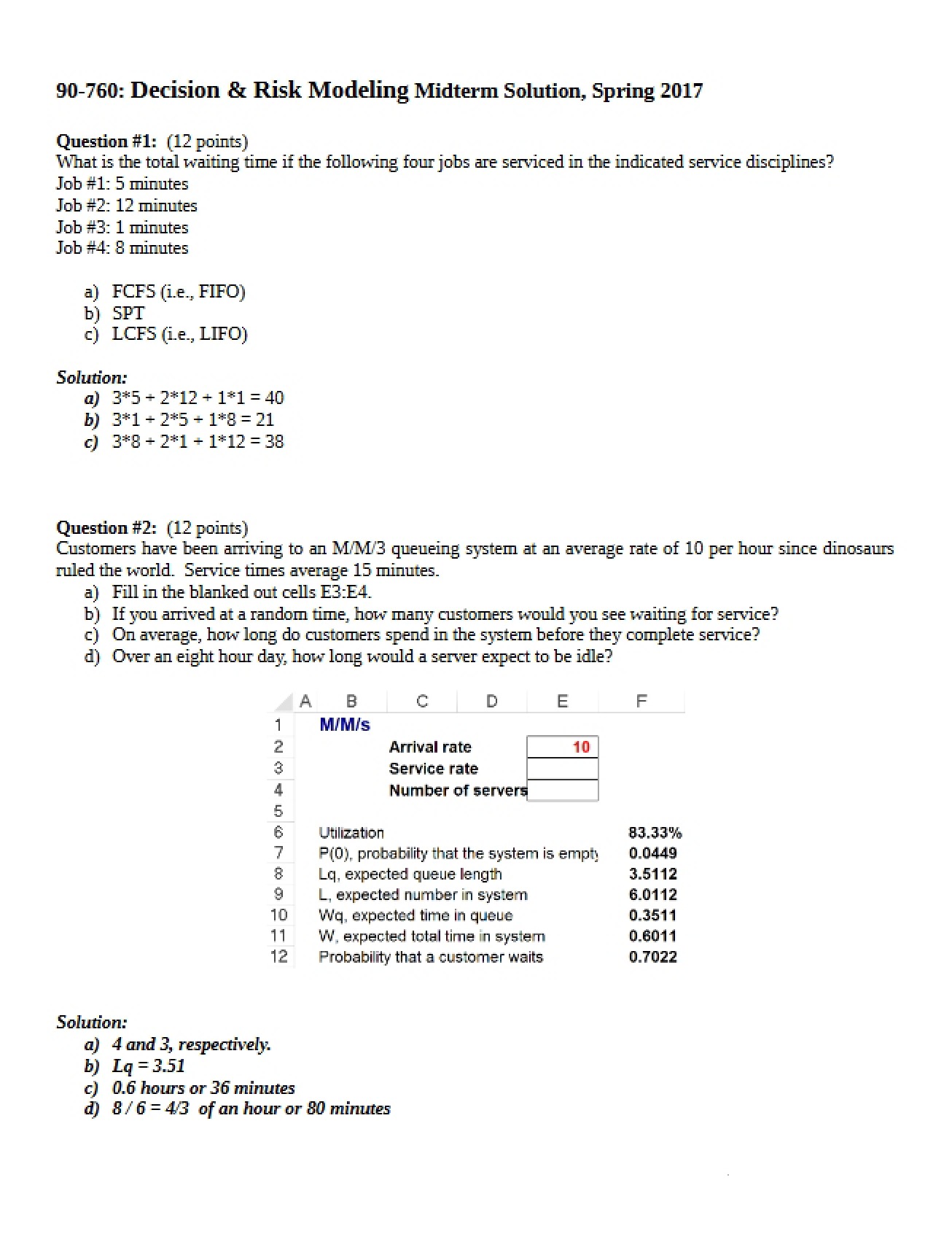 Solution for 2017 Final Exam