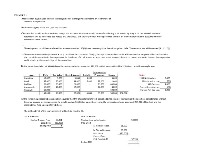 Week 9 Example Solutions
