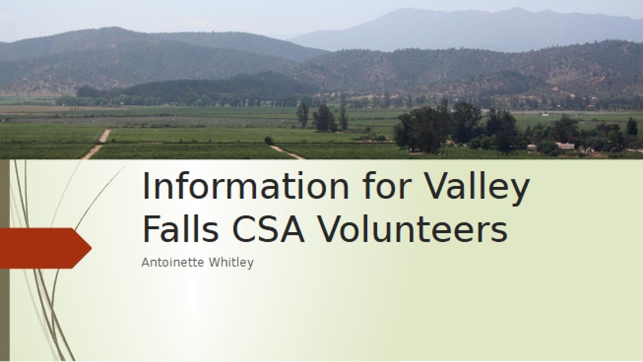 CSA Volunteer New Recruits