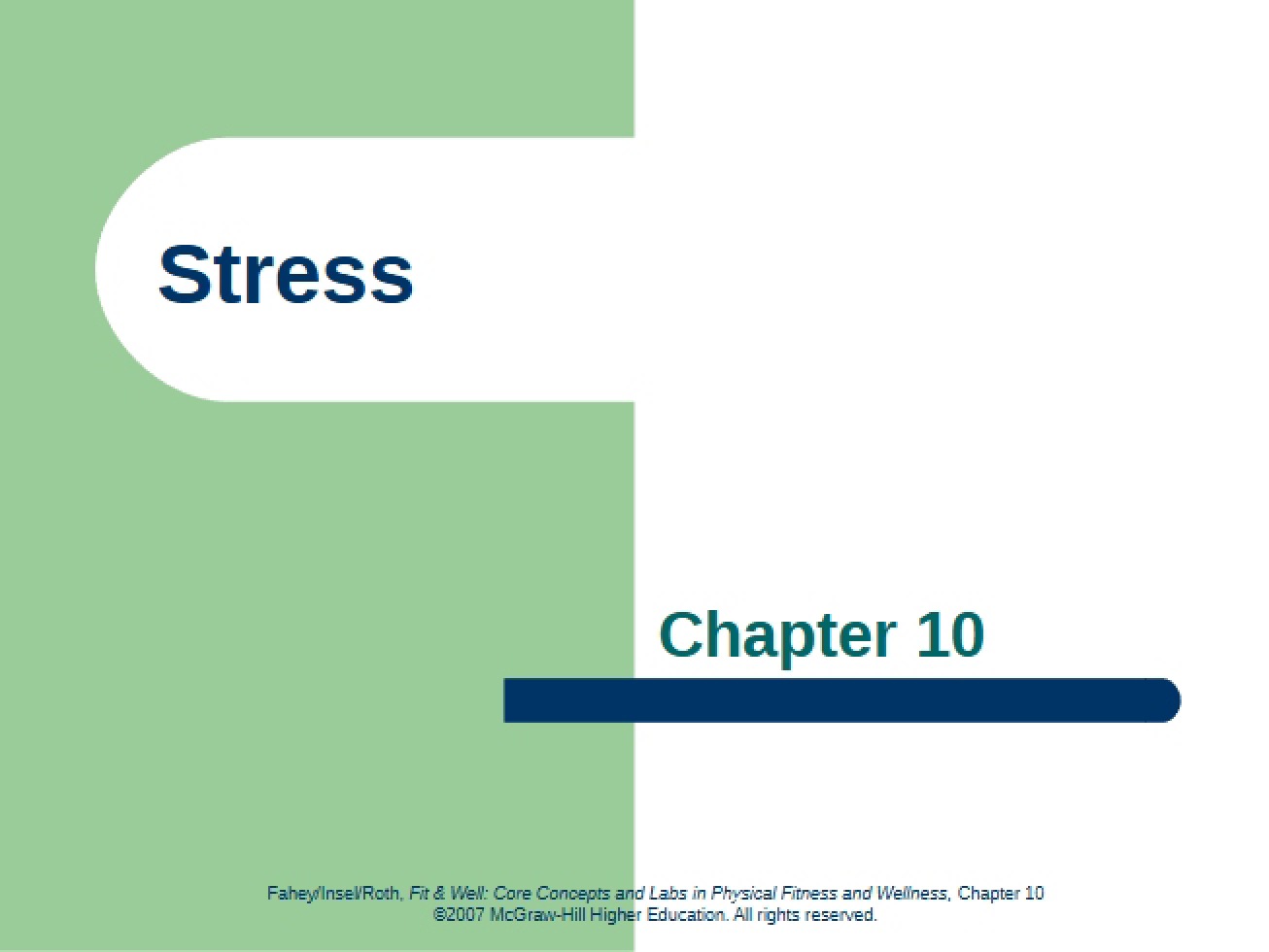Managing Stress