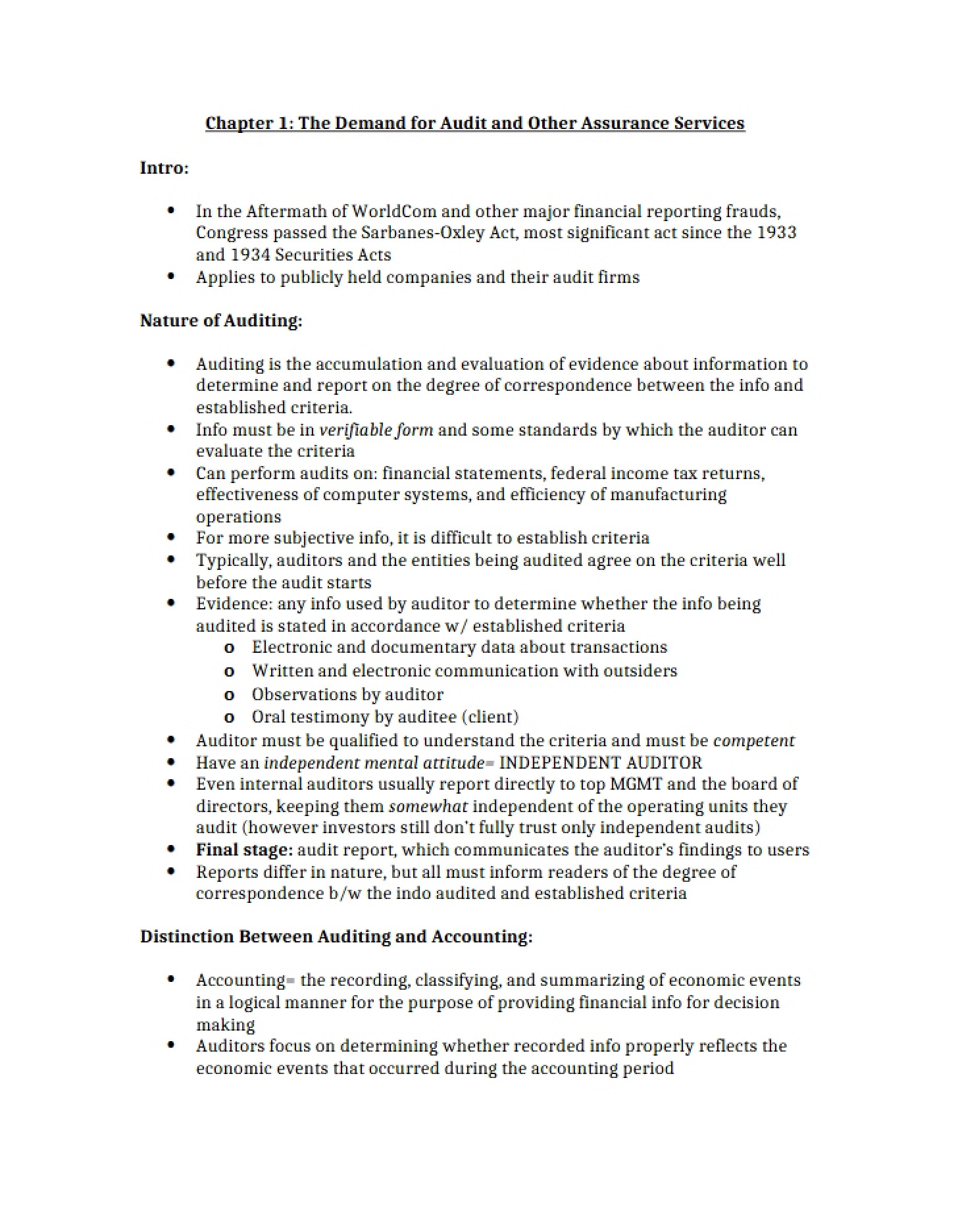 Audit Demand Chapter 1