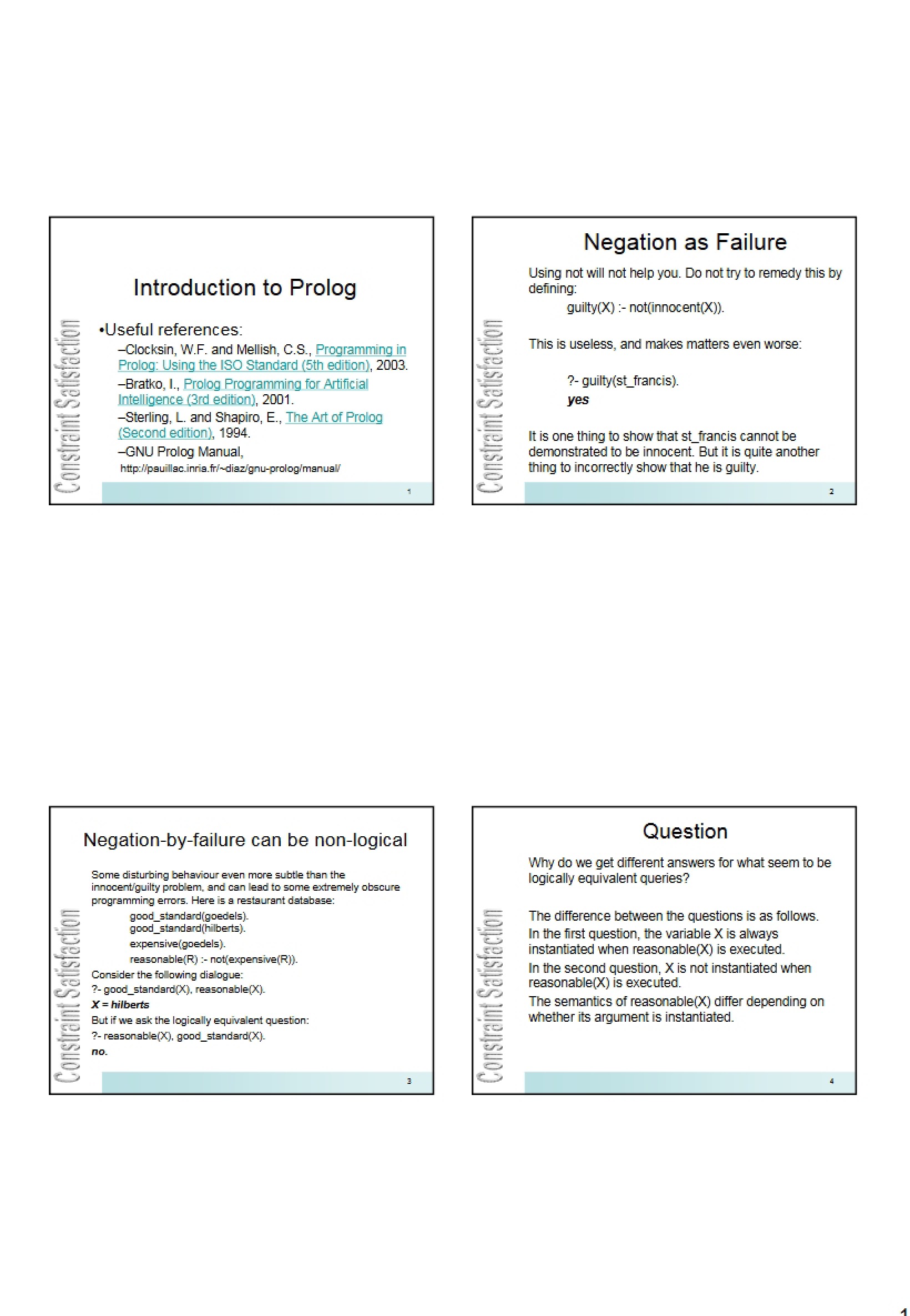 Prolog Introduction