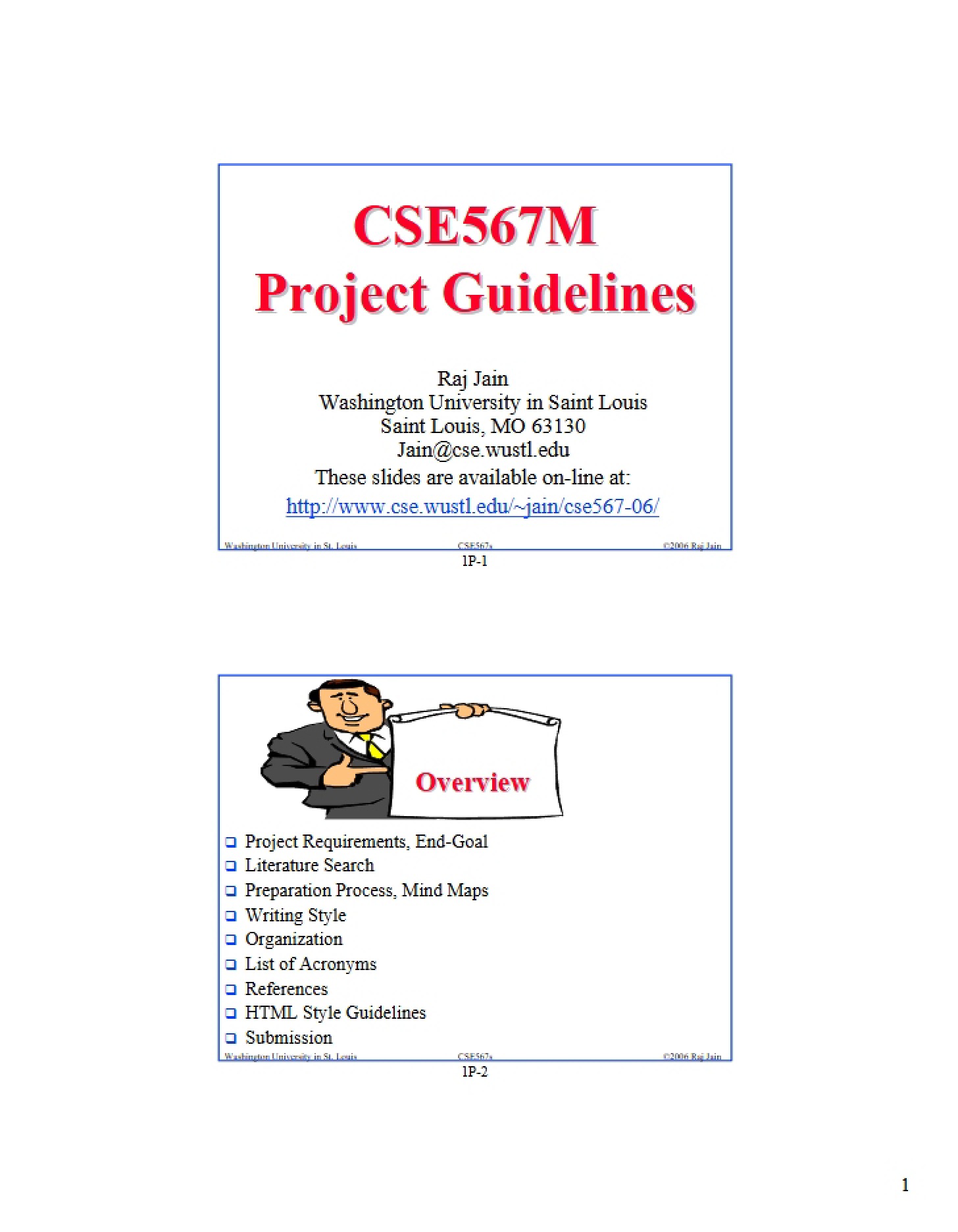 Guidelines for Course Project