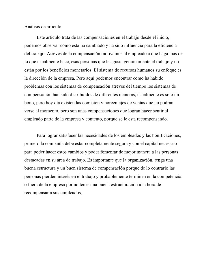 Análisis de un ArtÃculo