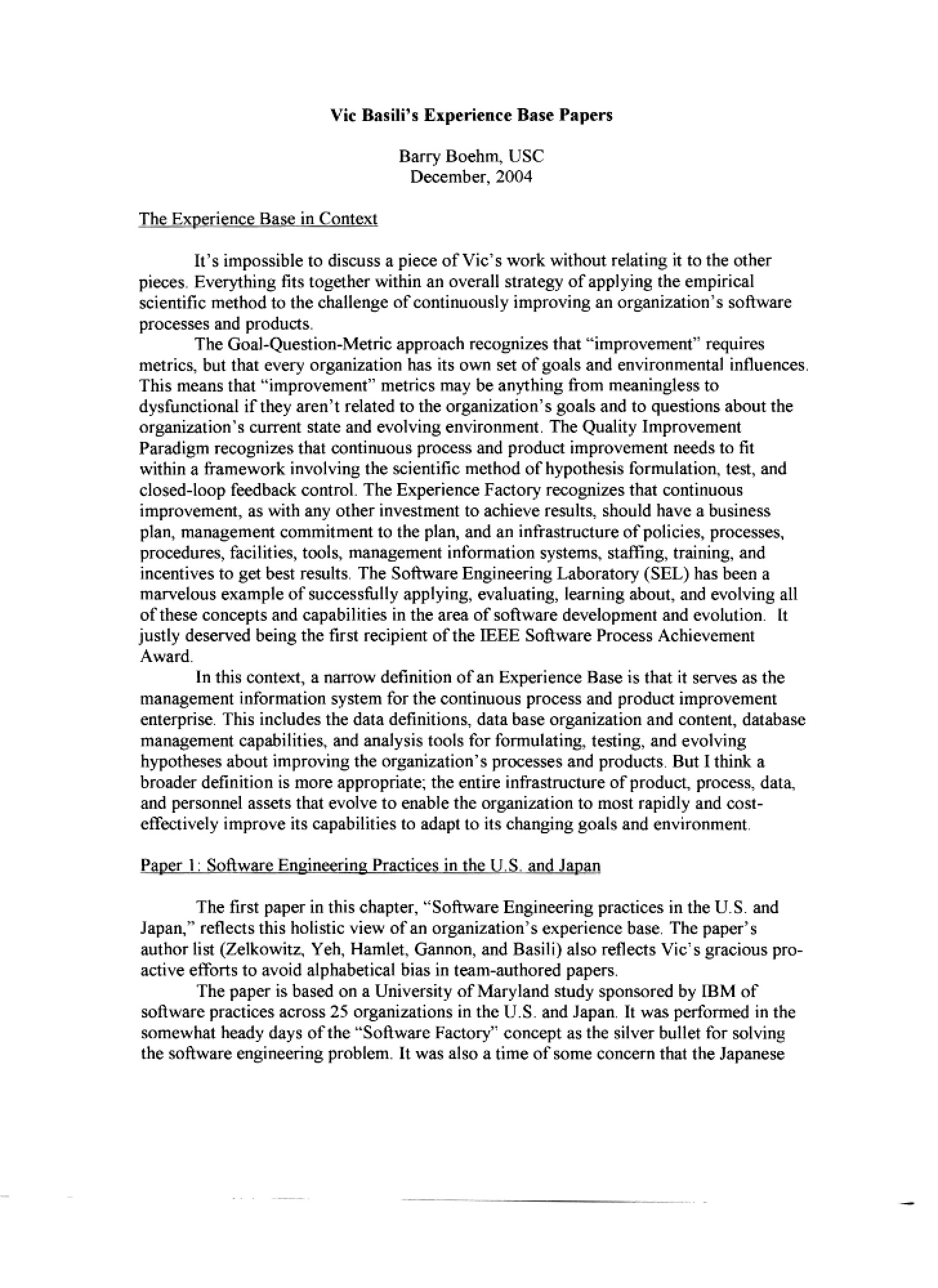 USC CSE Report 2005-521