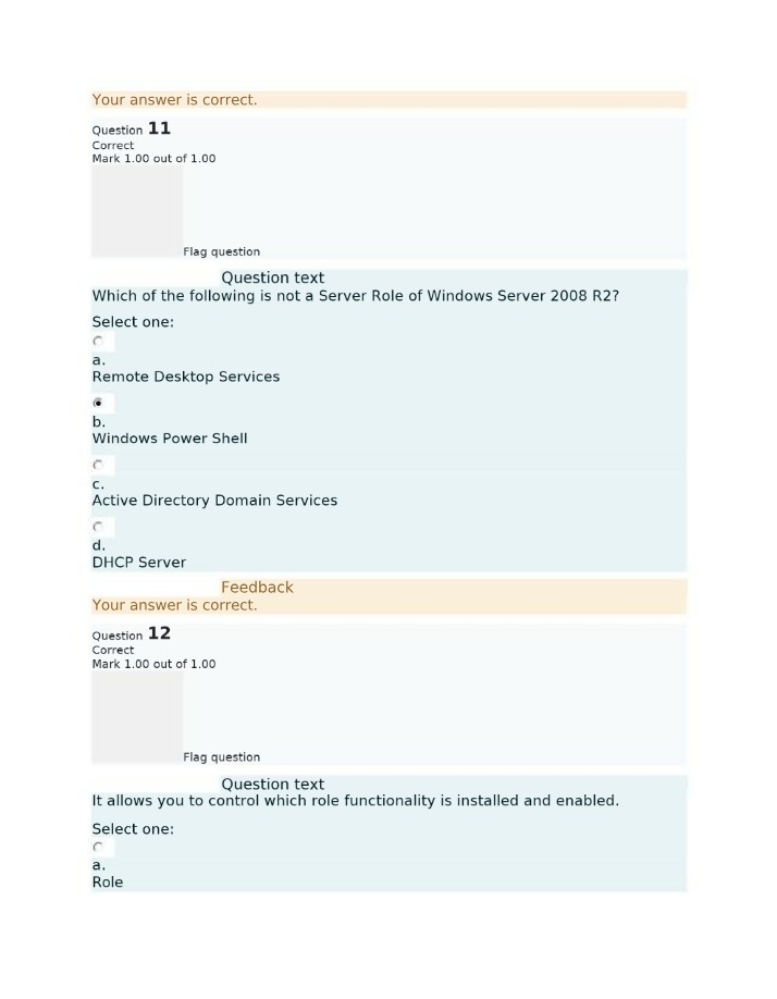 Notable Server Roles in Windows Server 2008 R2