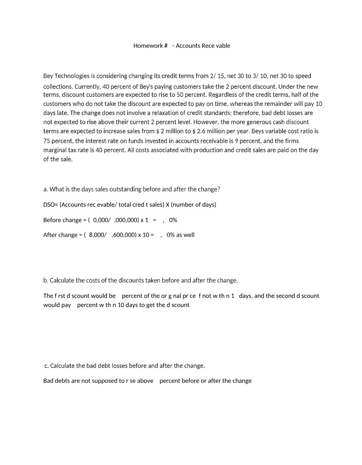 Cash and Receivables - Homework 3