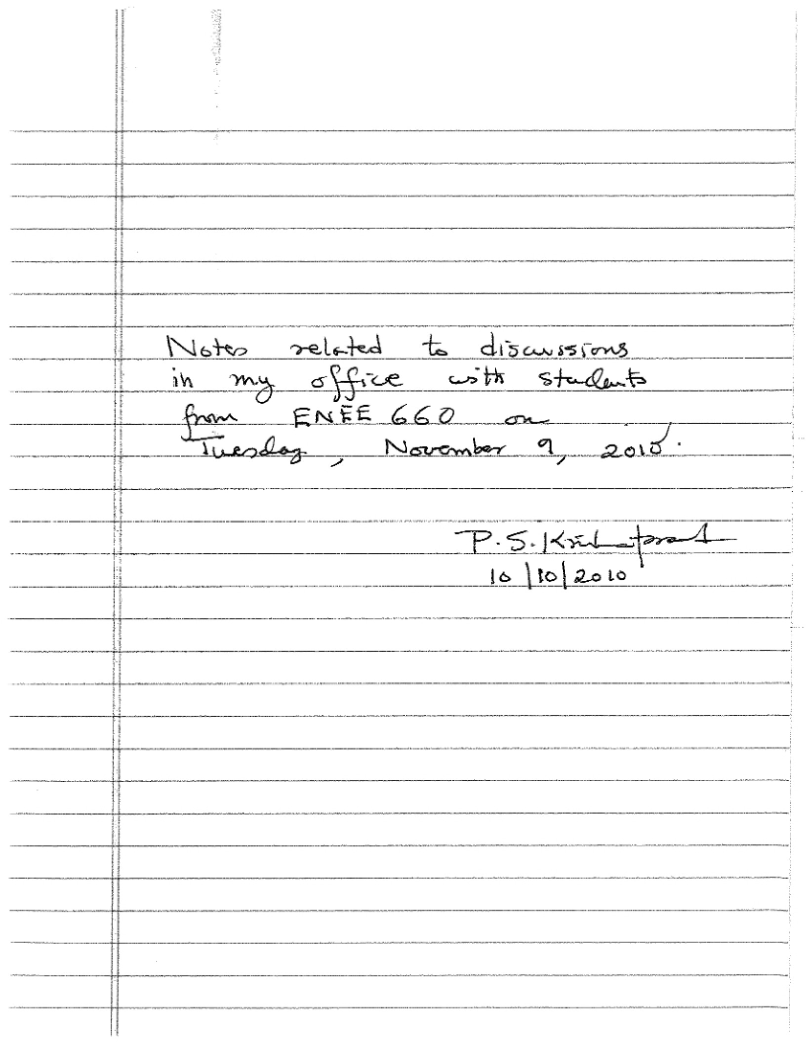 General Lecture Notes