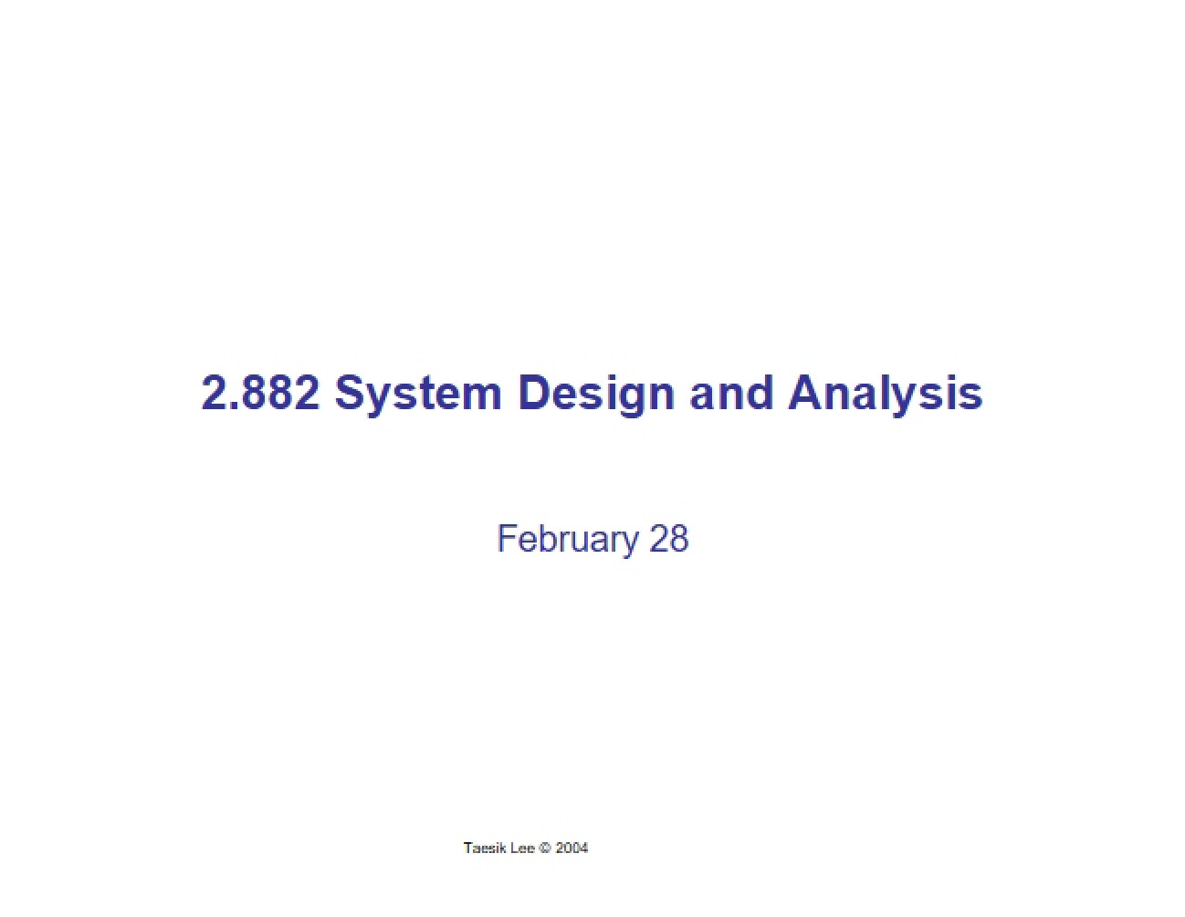 System Design Lecture Notes