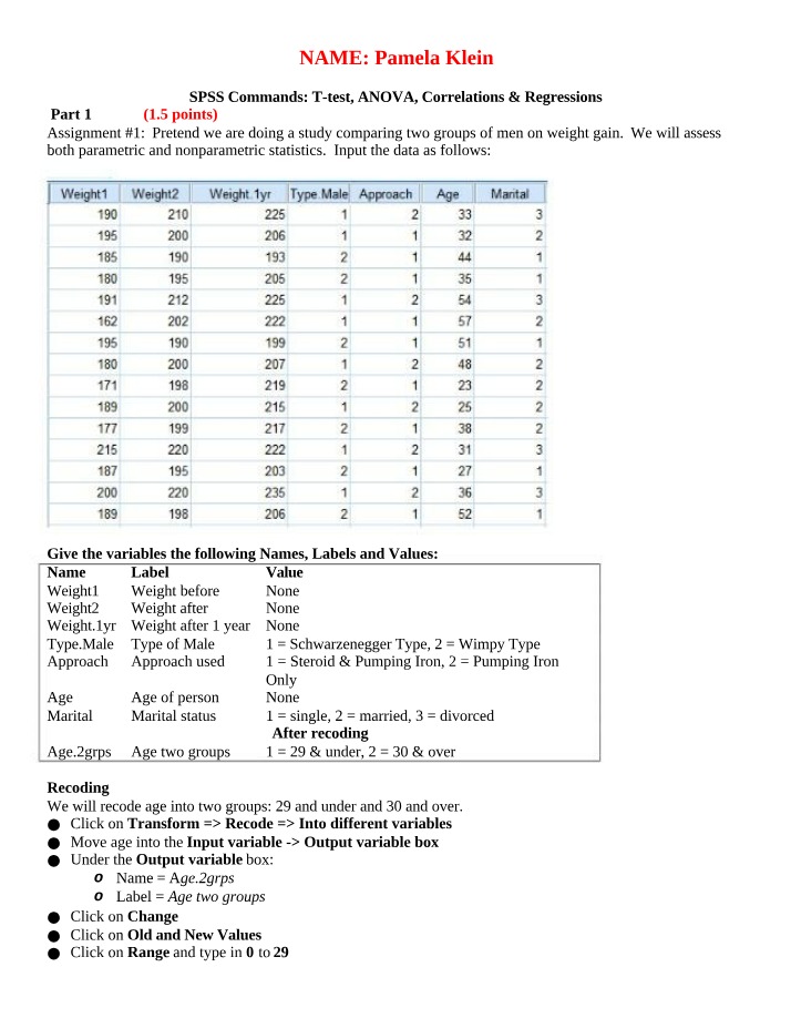 Lab 2 Questions and Answers - SPSS