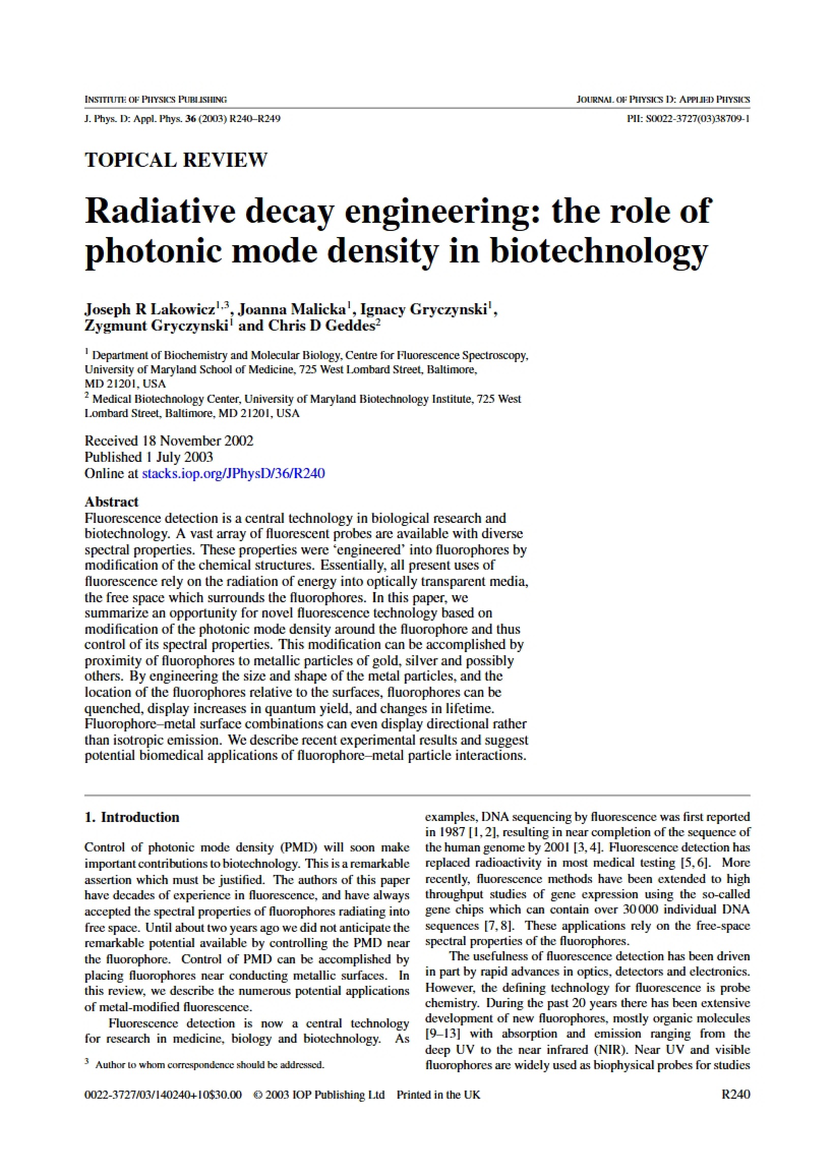 Engineering of Radiative Decay