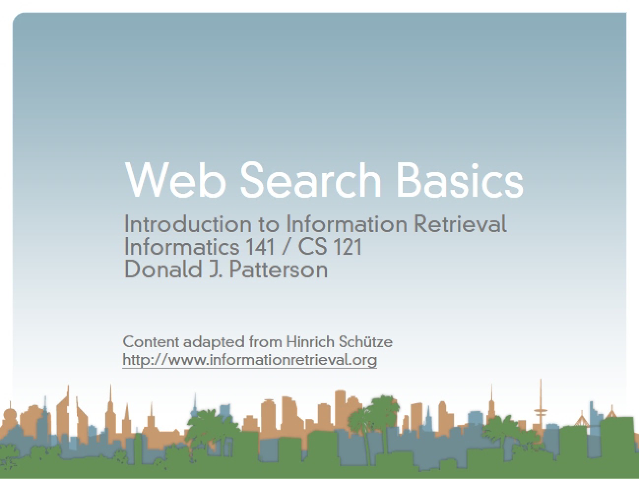 Basics of Information Retrieval