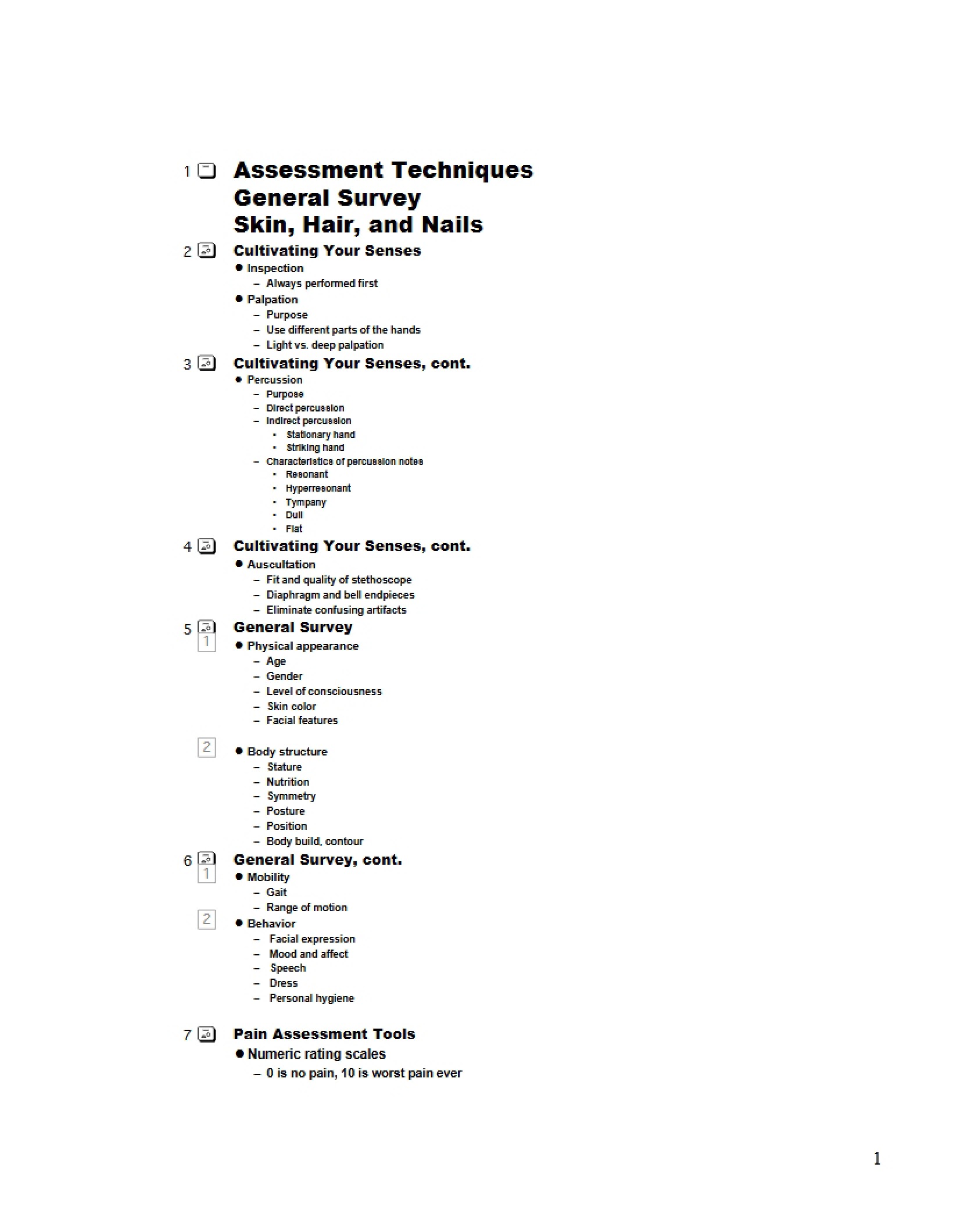 Outline for Week 2