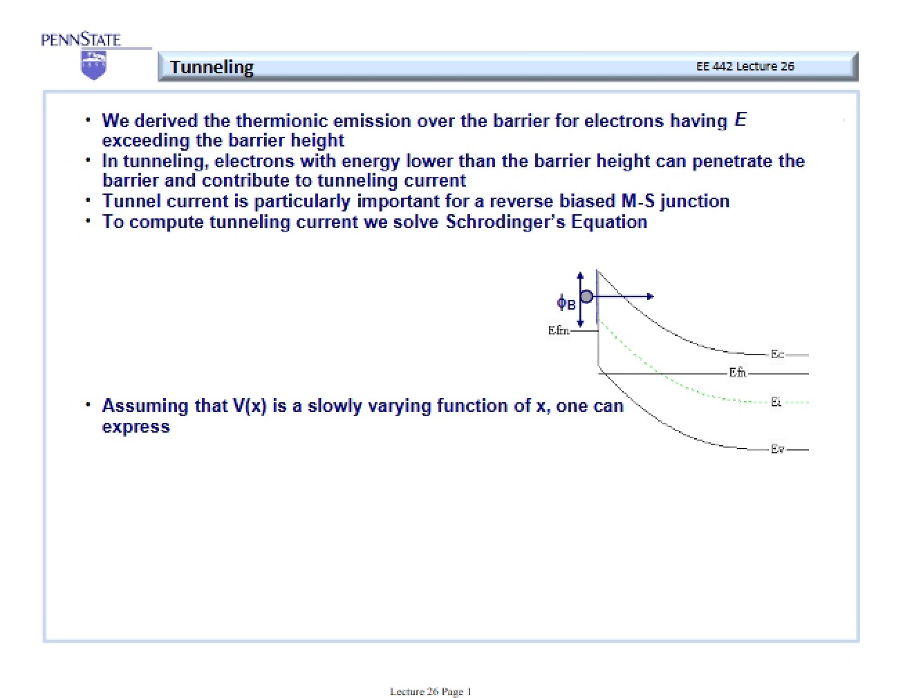 Lecture 23a Notes