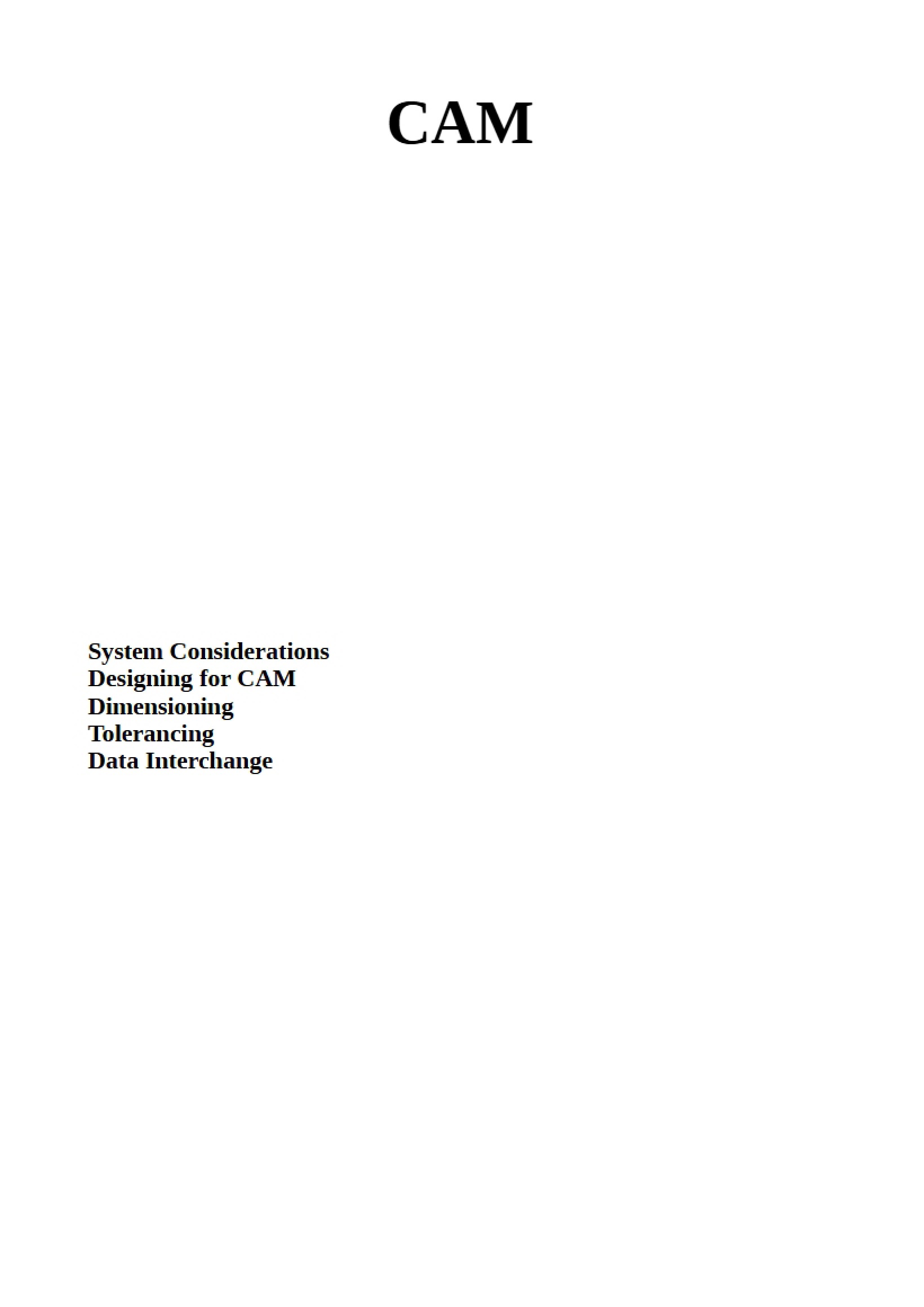Computer-Aided Manufacturing (CAM)