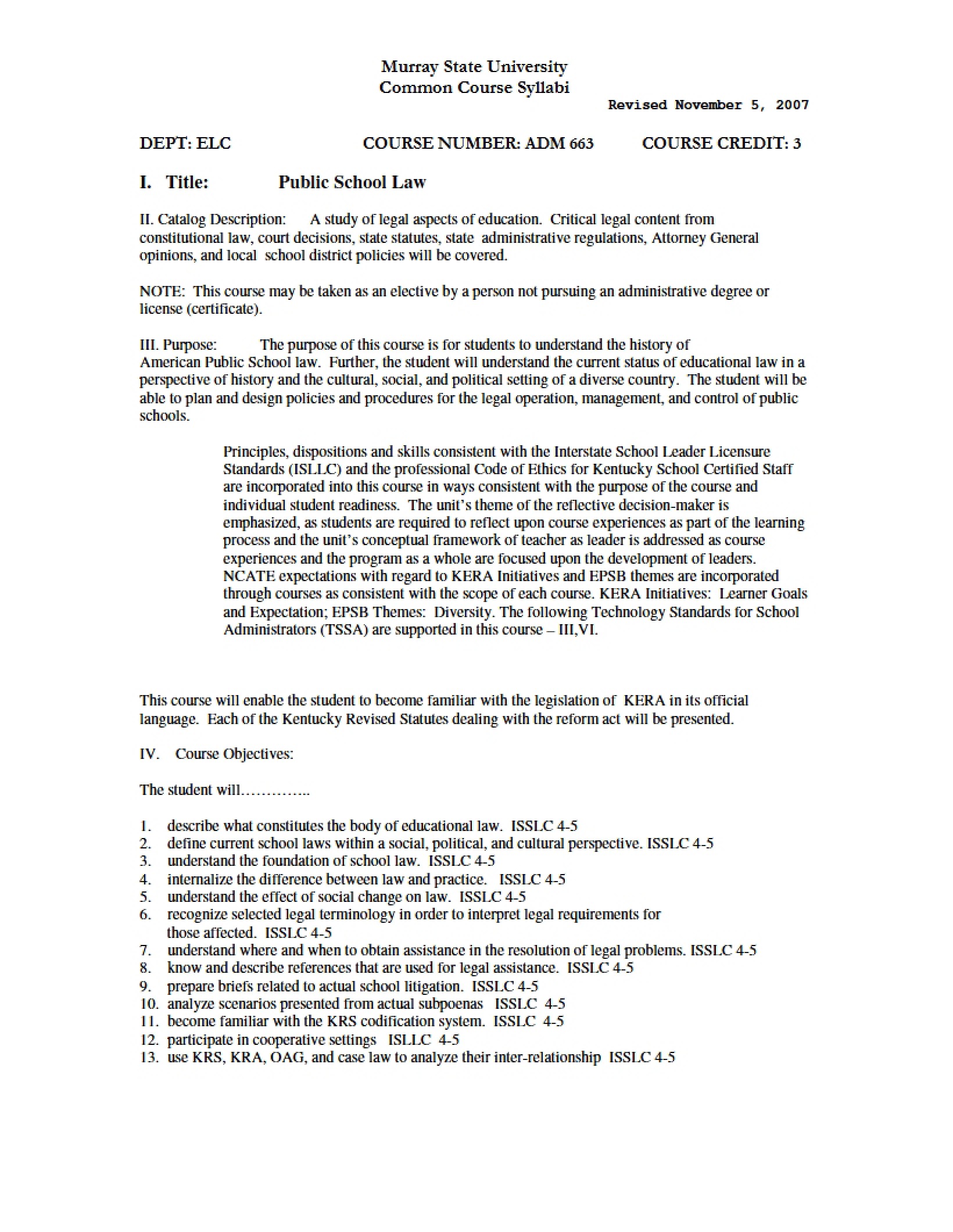 Syllabus