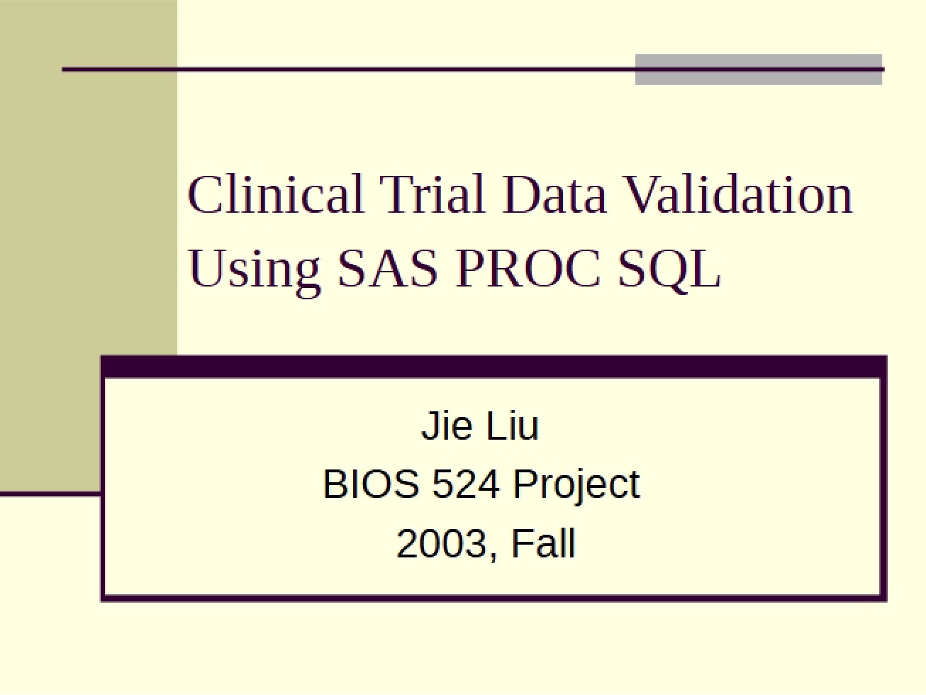Validating Data in Clinical Trials