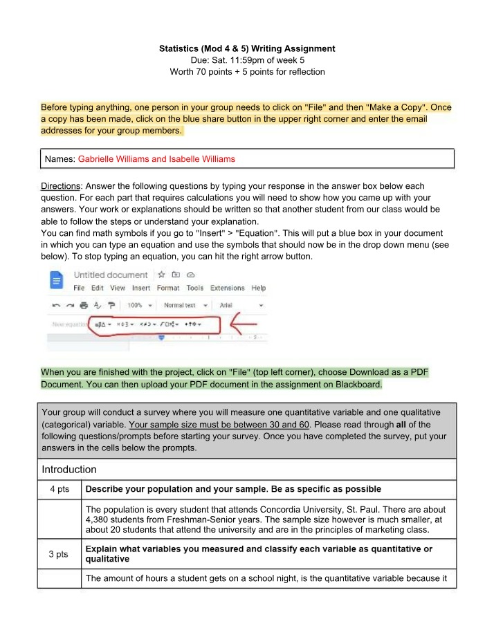 Writing Assignment for Modules 4 and 5