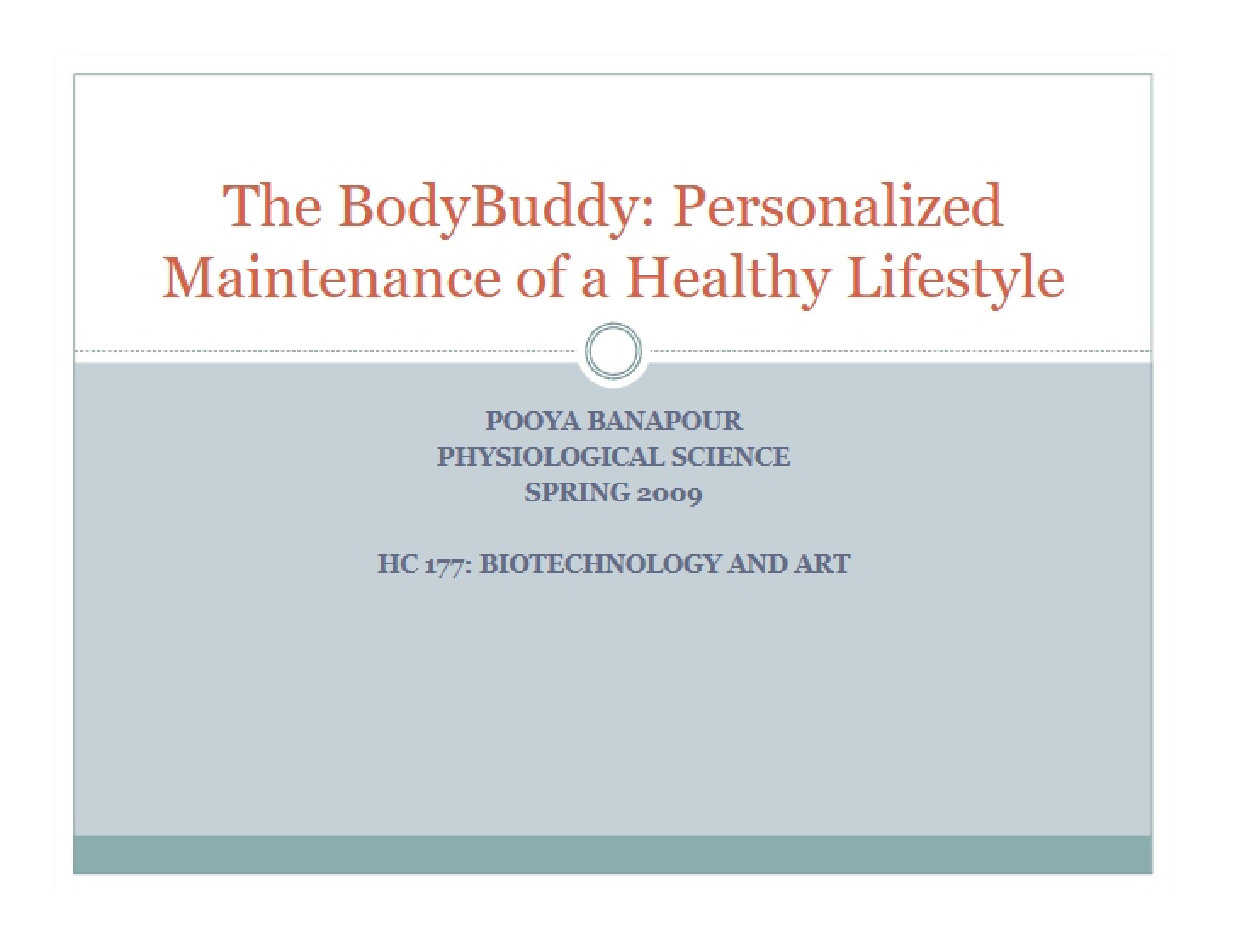 BodyBuddy Project