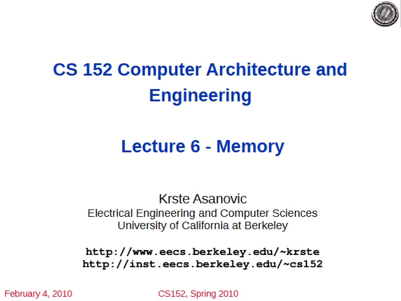 Memory Concepts
