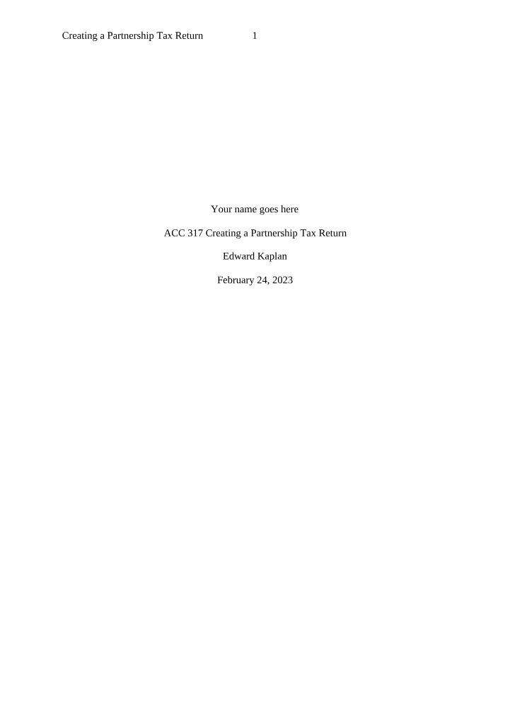 Partnership Tax Basis and Separately Stated Items