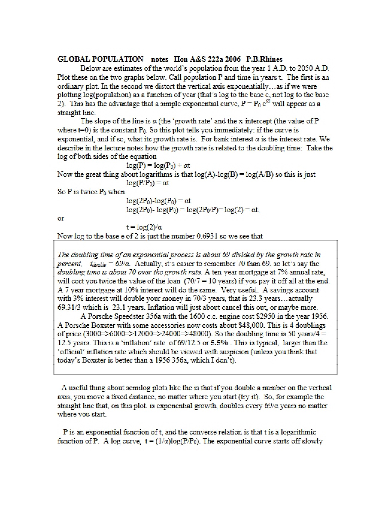 Lecture Overview Notes