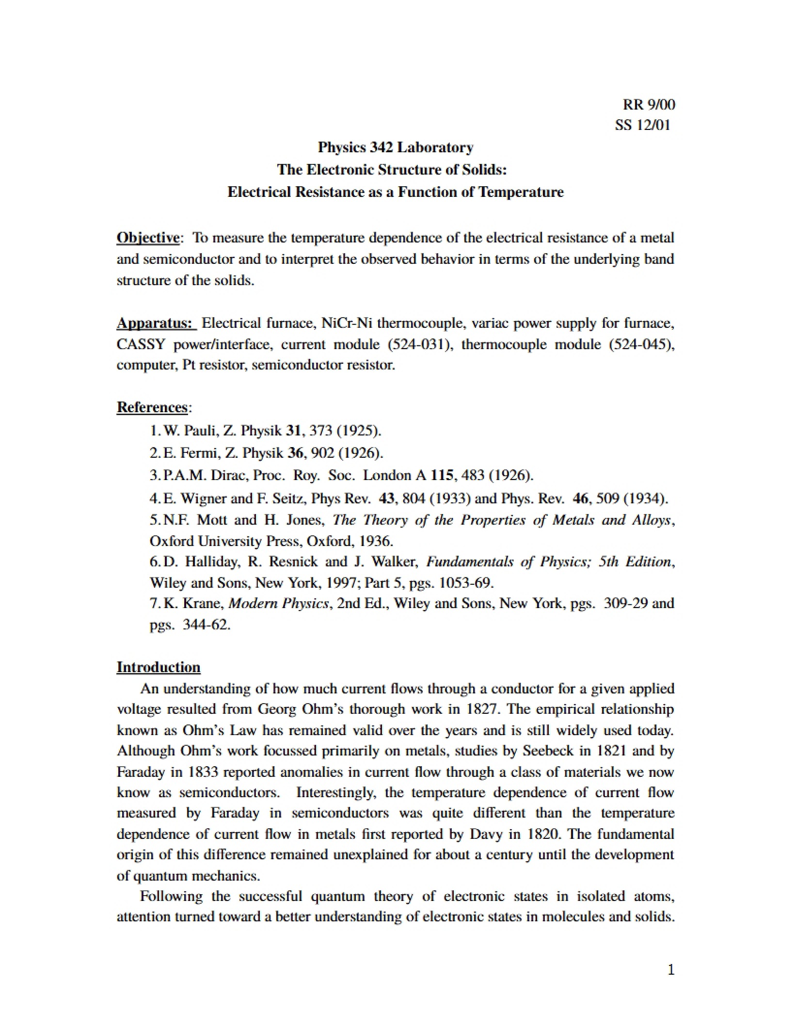 Temperature's Effect on Electrical Resistance