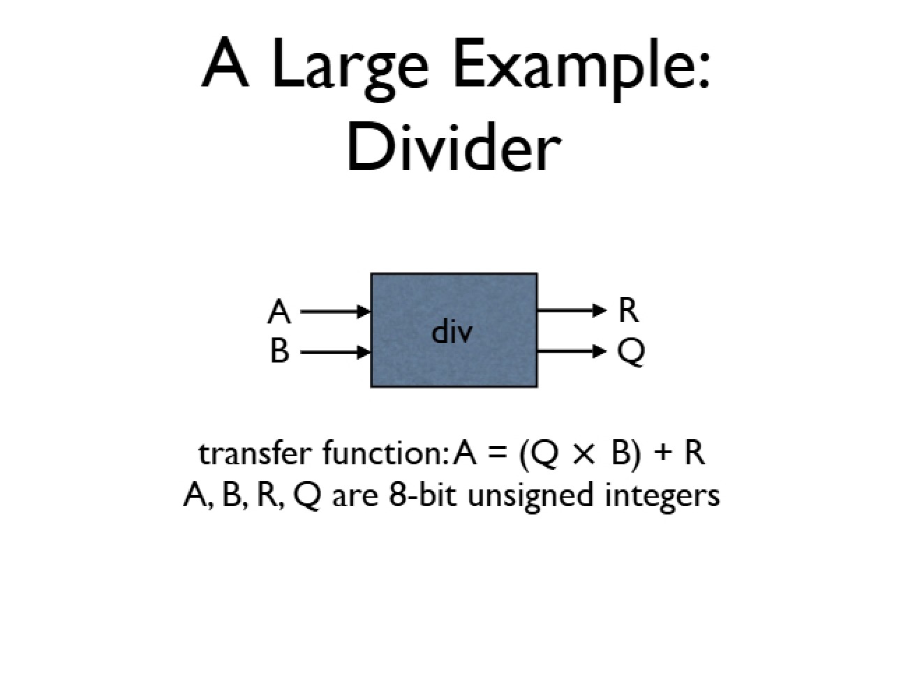 Divider Circuit Design