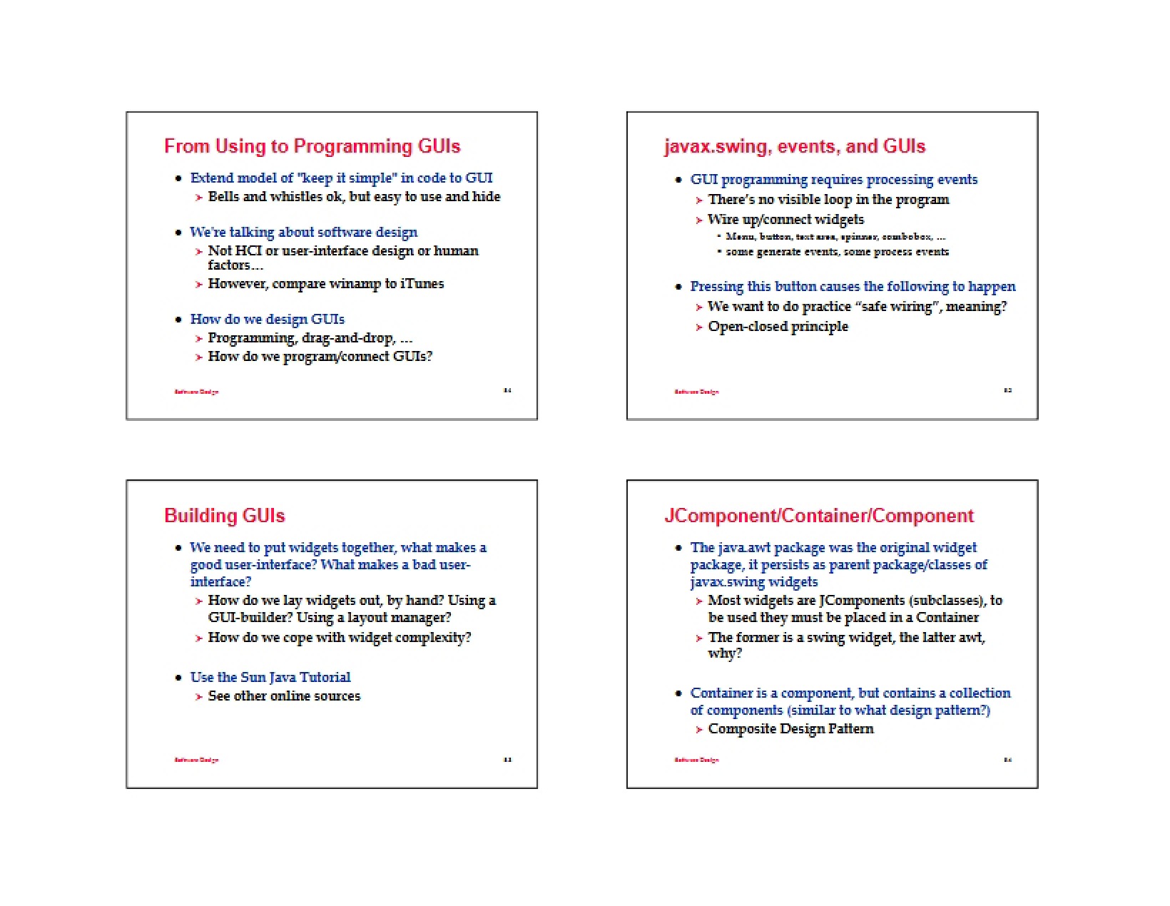 Software Design Lecture