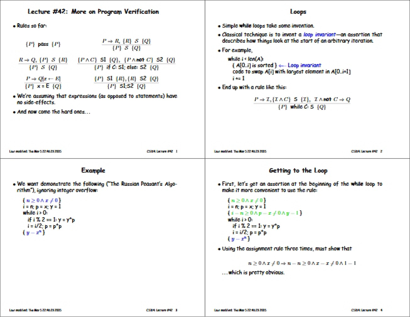 Lecture Notes for Programming Languages