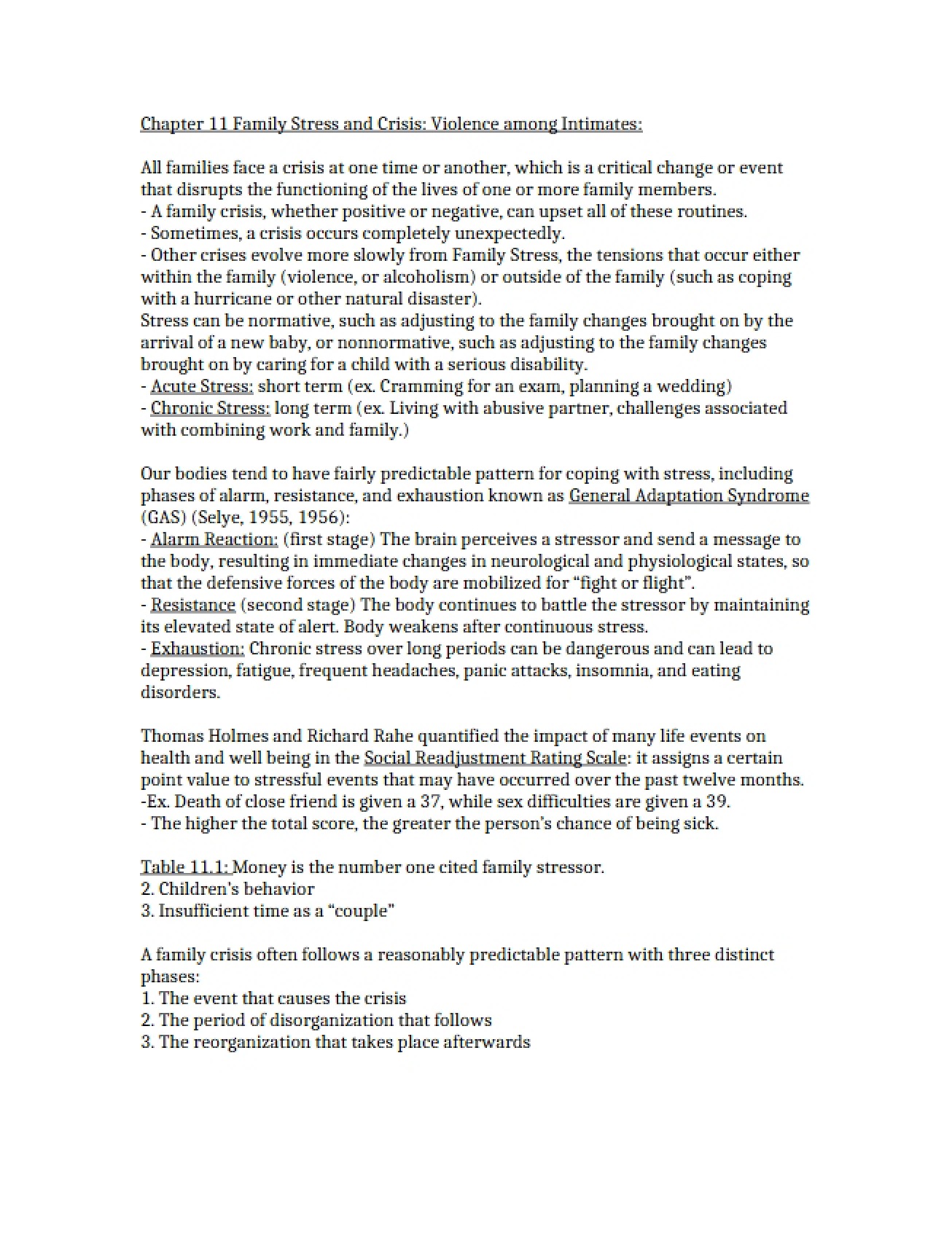 Chapter Eleven Violence Among Intimates as a Form of Family Crisis